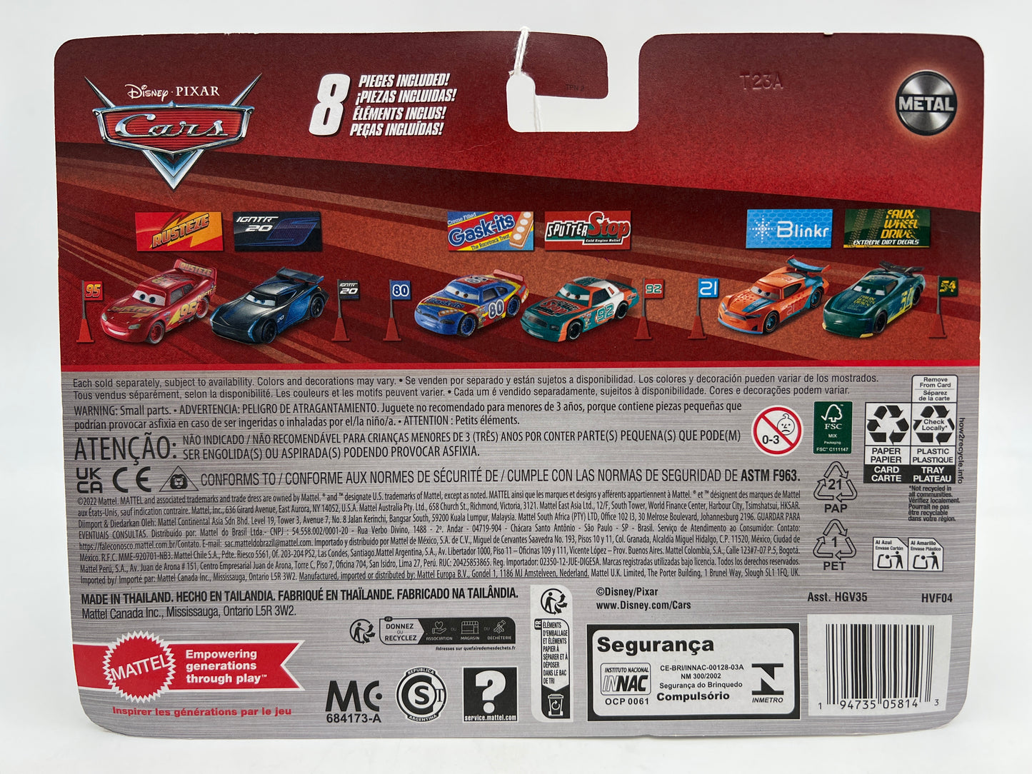 Disney Pixar Cars 2 Pack Sage Vanderspin & Murray Clutchburn