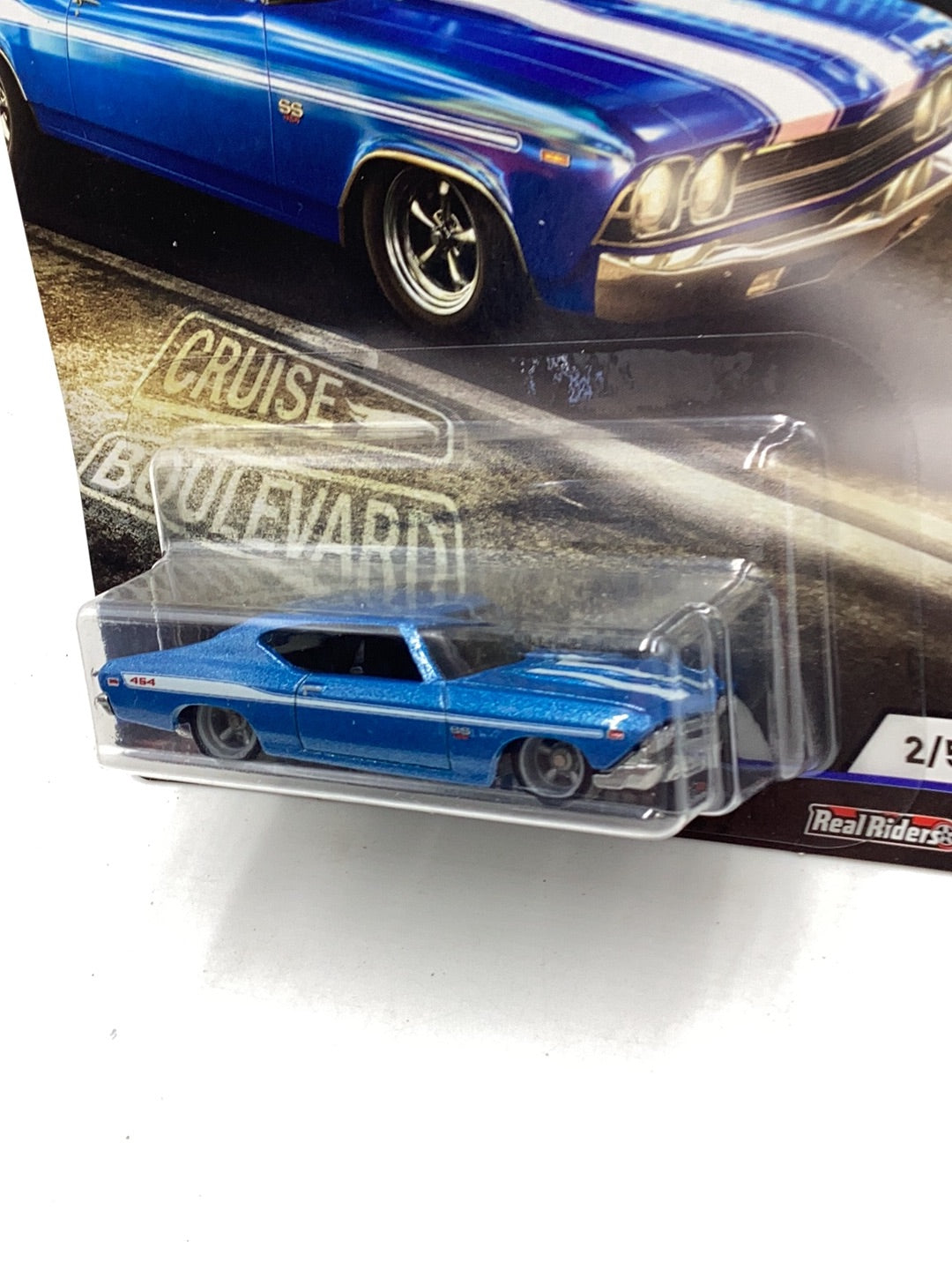 Hot wheels car culture cruise boulevard 69 Chevelle SS 396 259F