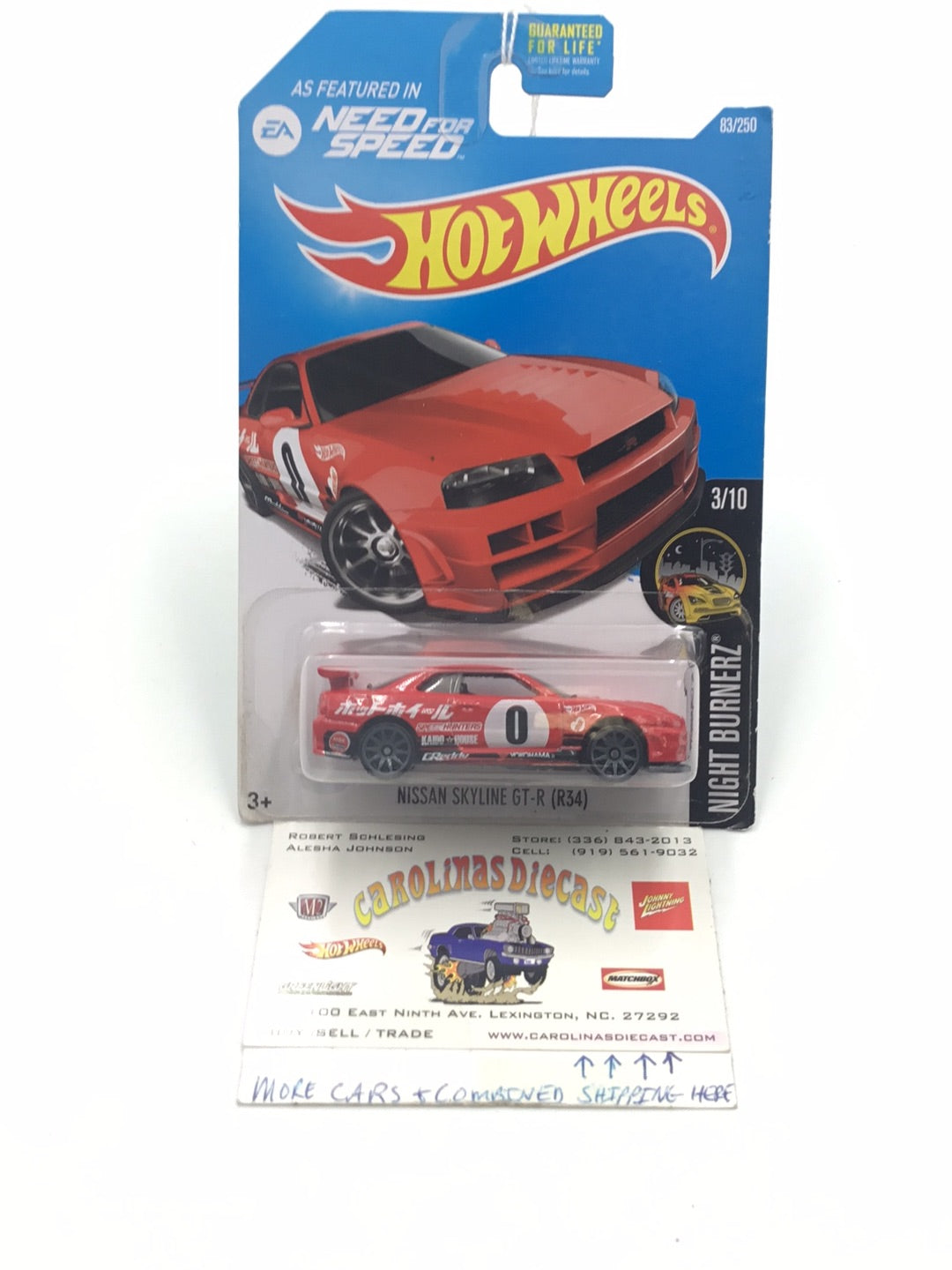 2016 hot wheels #83 Nissan Skyline GT-R Need for Speed (R34) PP1