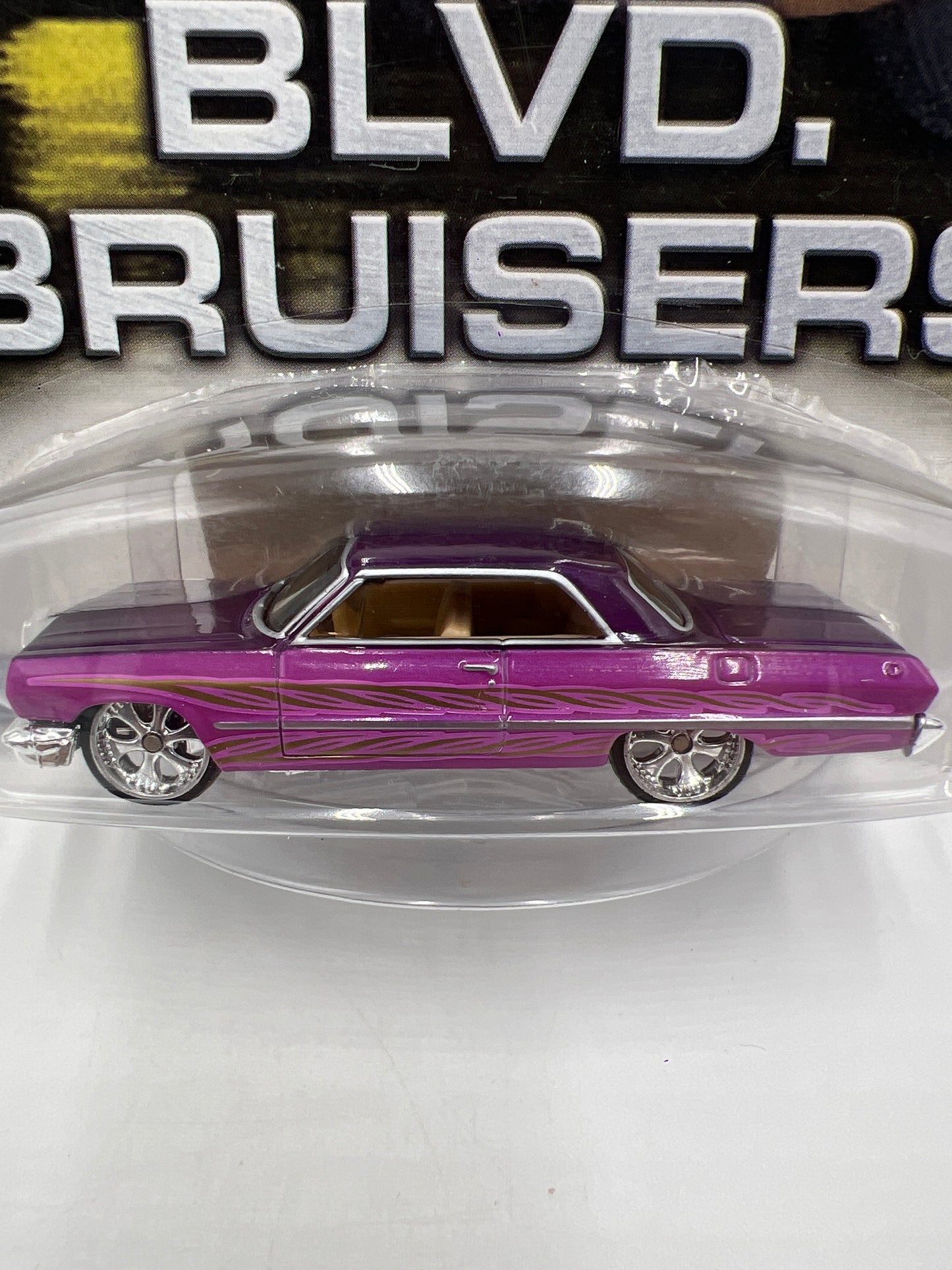 Hot Wheels Premium Blvd Bruisers #3 64 Impala Pink/Purple