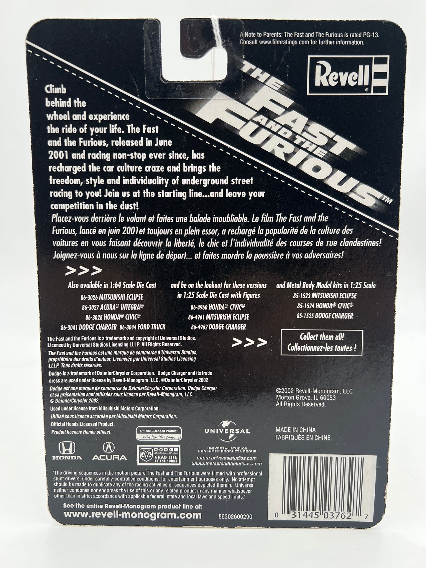 Revell The Fast And The Furious #100 Mitsubishi Eclipse Green