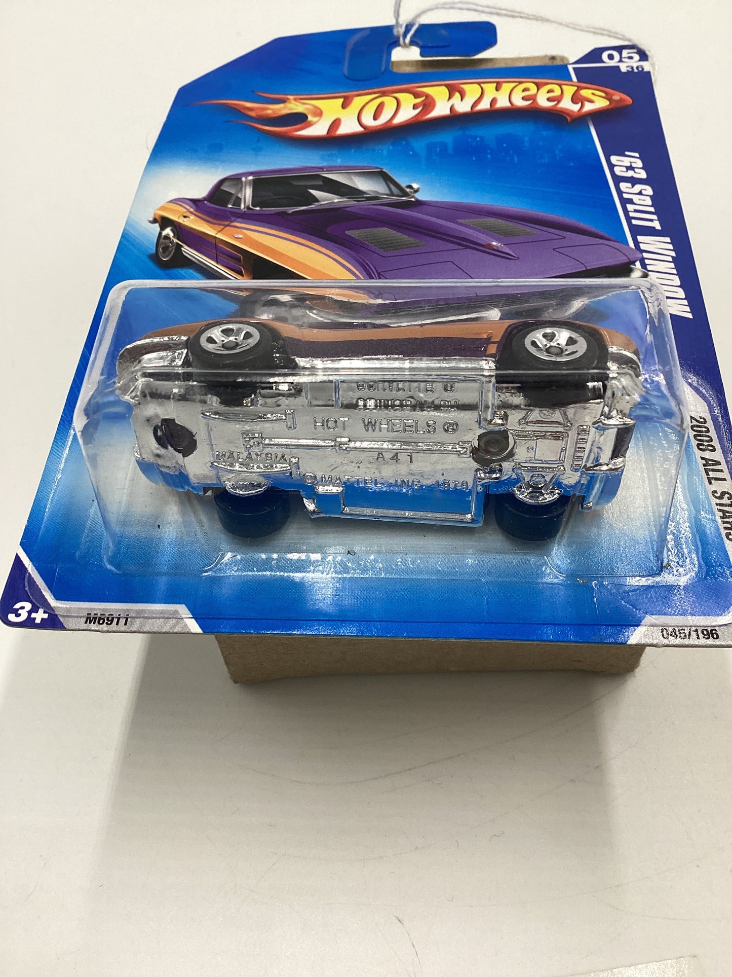 2008 Hot Wheels All Stars #45 63 Split Window Purple