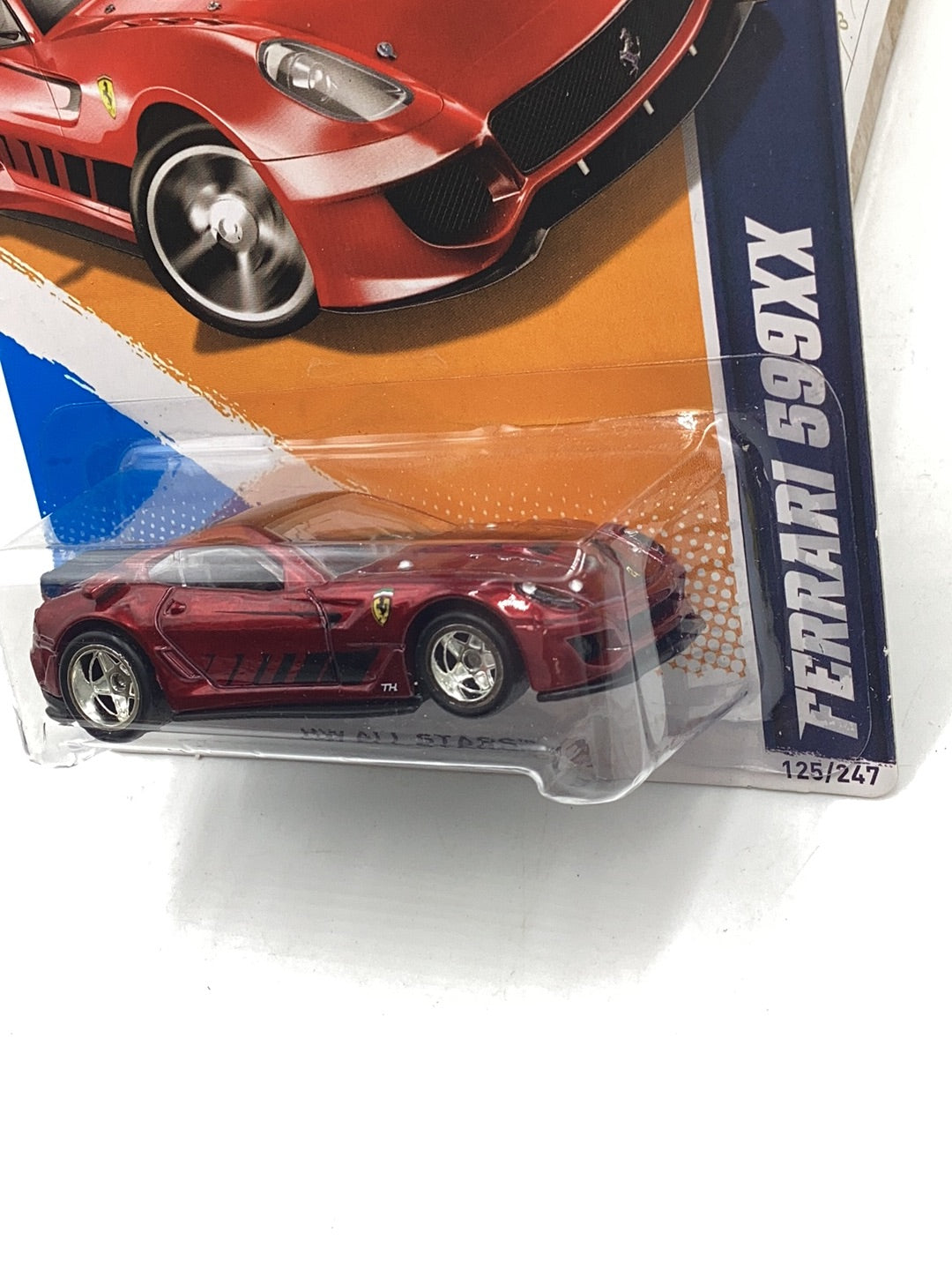 2012 Hot wheels STH #125 Ferrari 599XX with protector