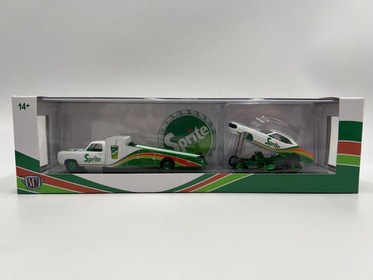 M2 Machines Auto Haulers CHASE Sprite 1974 Dodge Truck & 1971 Dodge Challenger Funny Car TW39