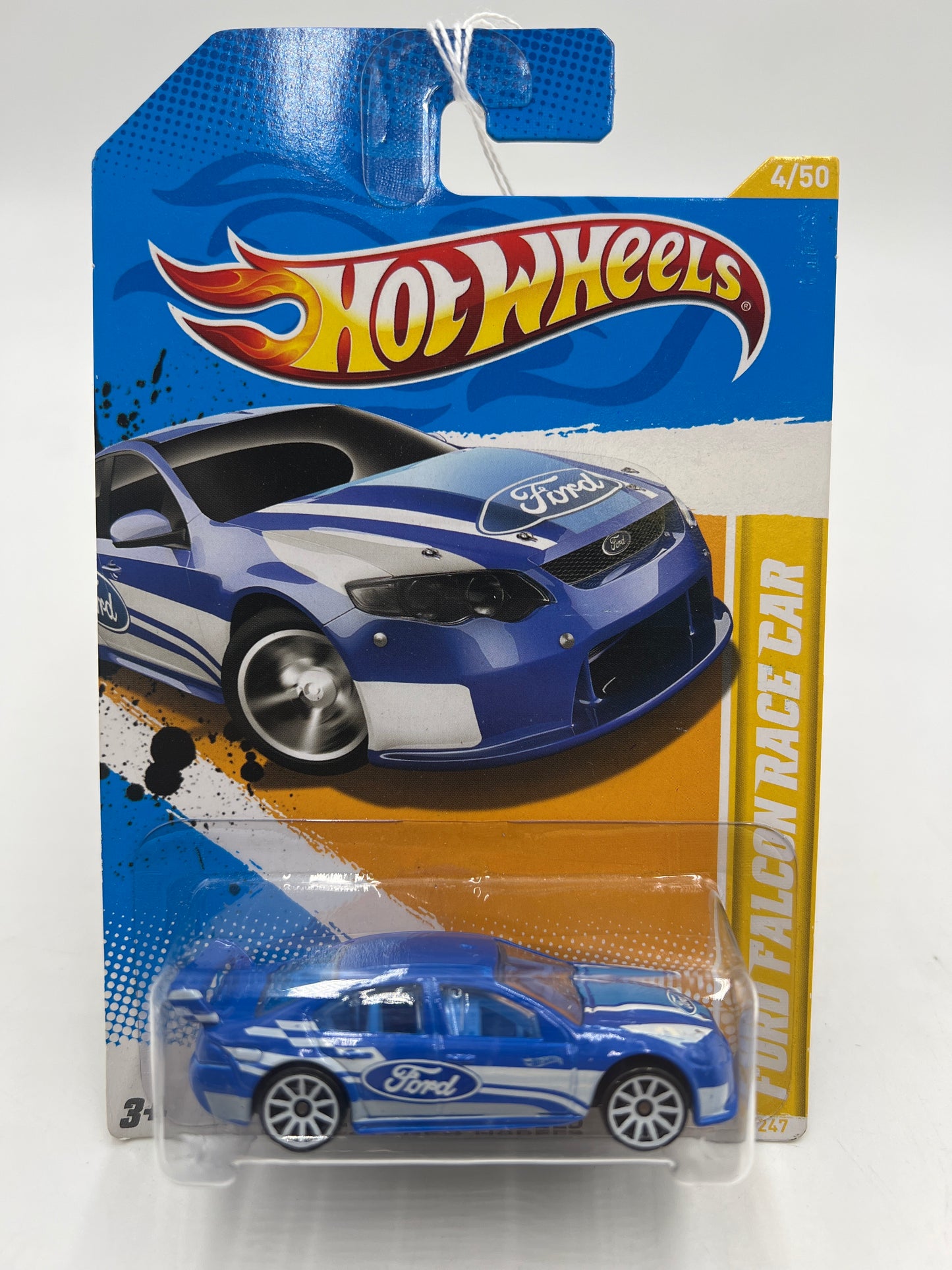 2012 Hot Wheels New Models #4 Ford Falcon Race Car Blue 35E