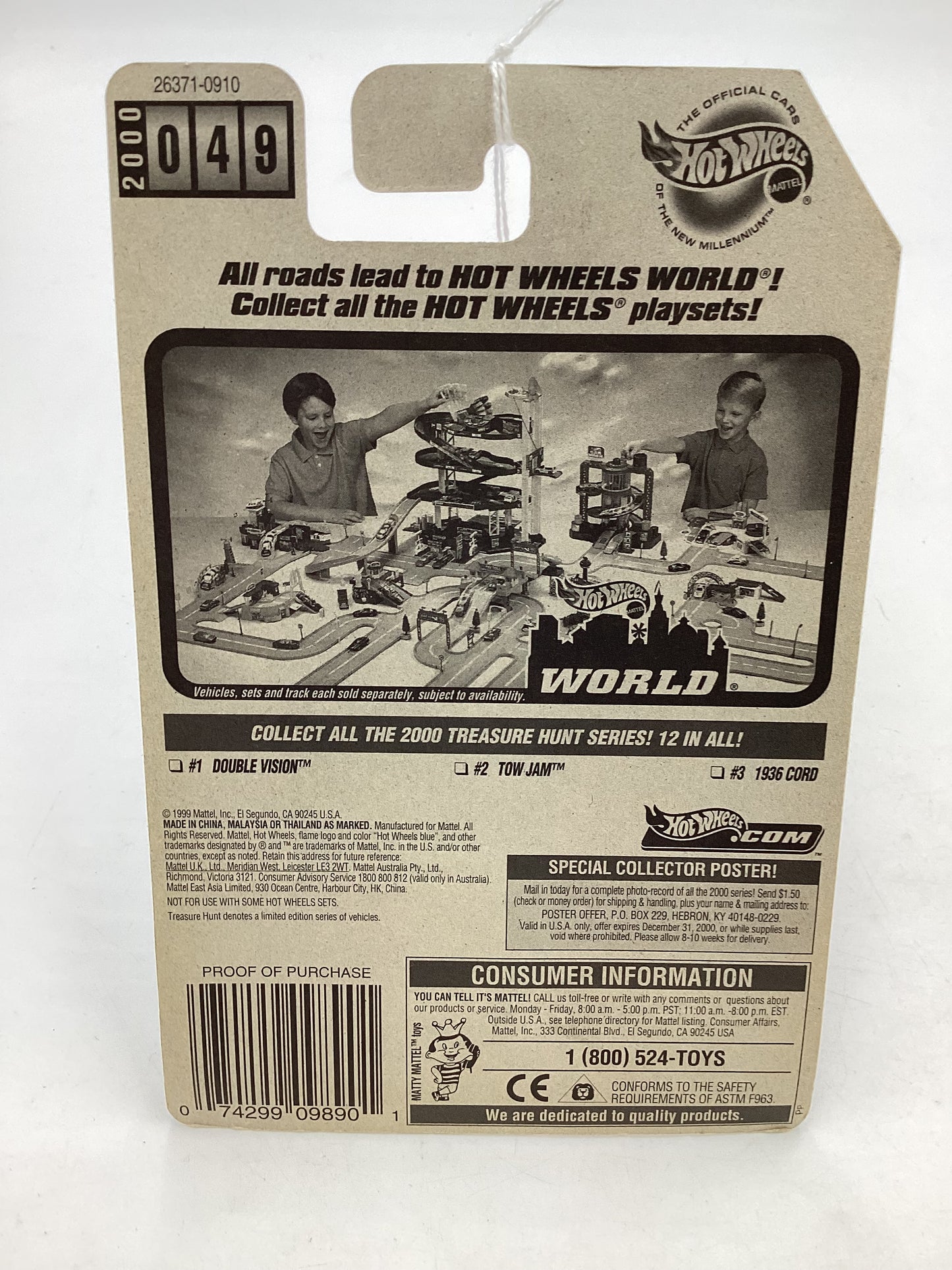 2000 Hot Wheels Treasure Hunt Series 1/12 Double Vision #049 275E