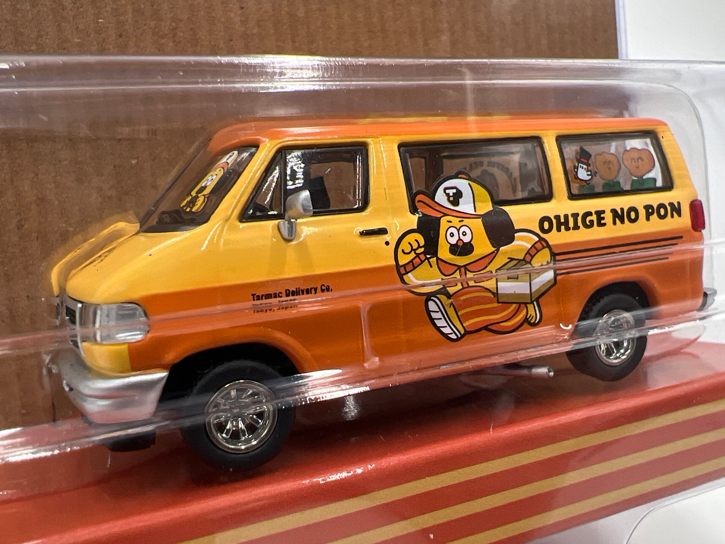 Tarmac Works Mijo Exclusives 1/2544 Dodge Van Ohige No Pon Orange/Yellow