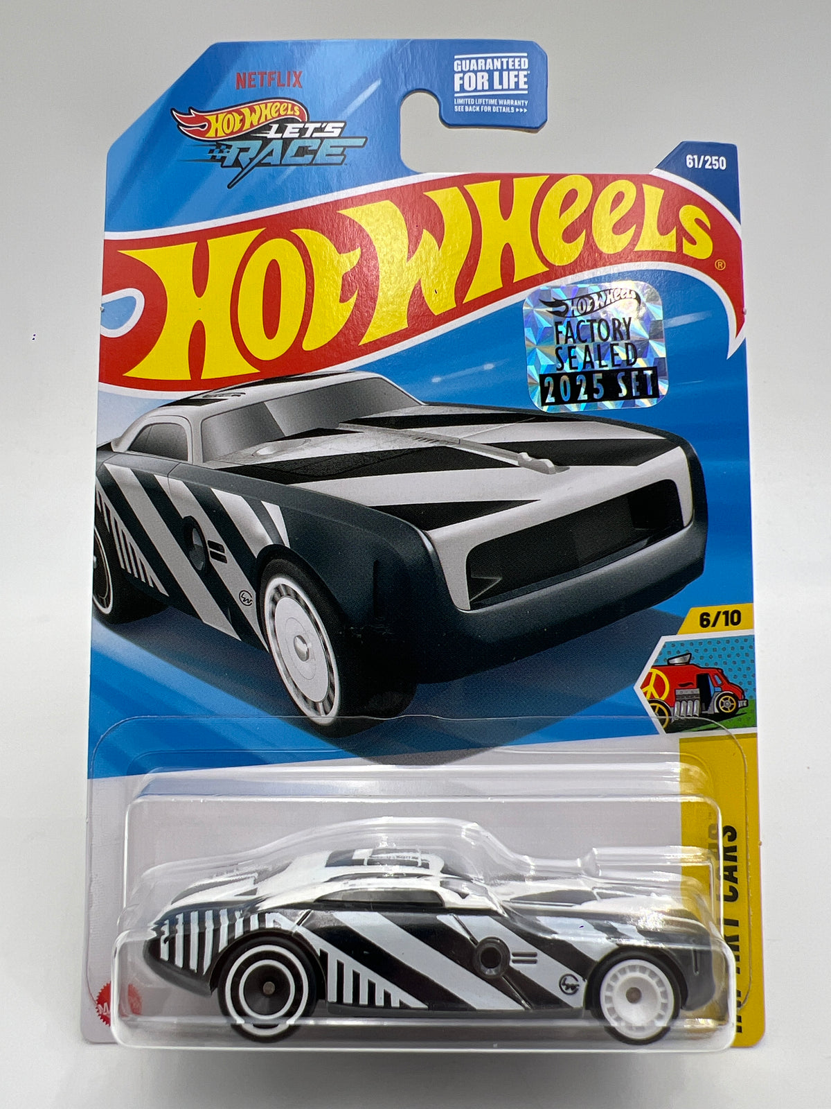 2025 Hot Wheels Factory Sealed Super Treasure Hunt & Mainline #61 Hi-Roller II Black/White W/Protector