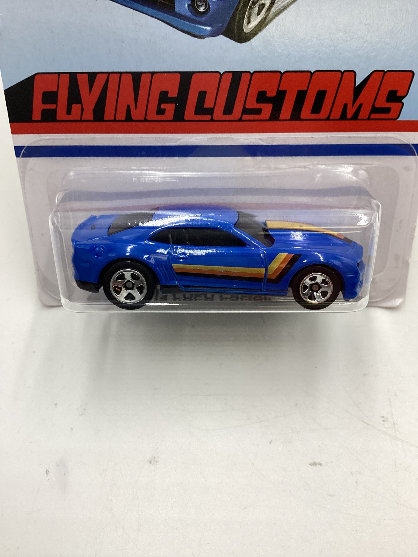 Hot Wheels Target Exclusive Flying Customs 13 Copo Camaro Blue Card Not Perfect