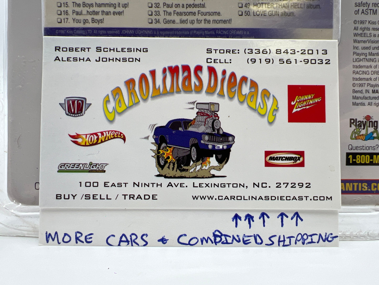 Johnny Lightning Racing Dreams KISS #17 Ace Frehley Funny Car Black 223H