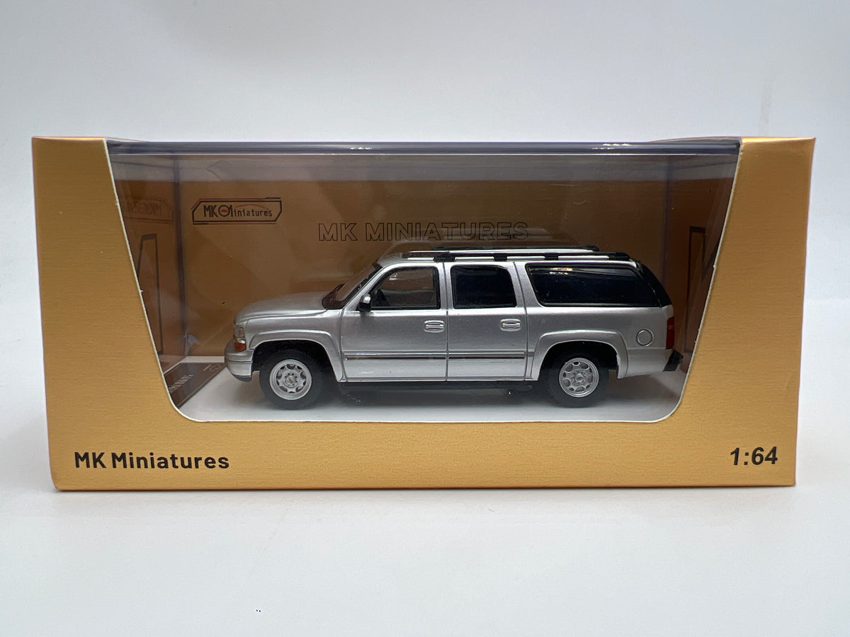 MK Miniatures 1/64 Scale 2003 Chevrolet Suburban Silver Loose Rear Seat