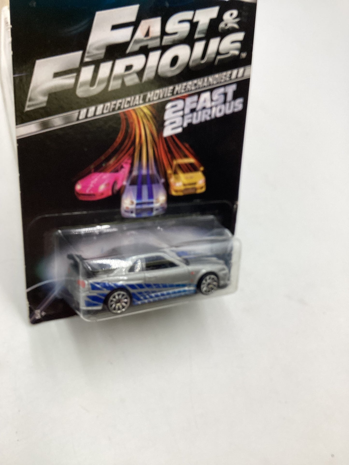 Hot wheels Fast and Furious Nissan skyline GT-R (R34) Black Wing VHTF CRUSHED BLISTER WITH Protector