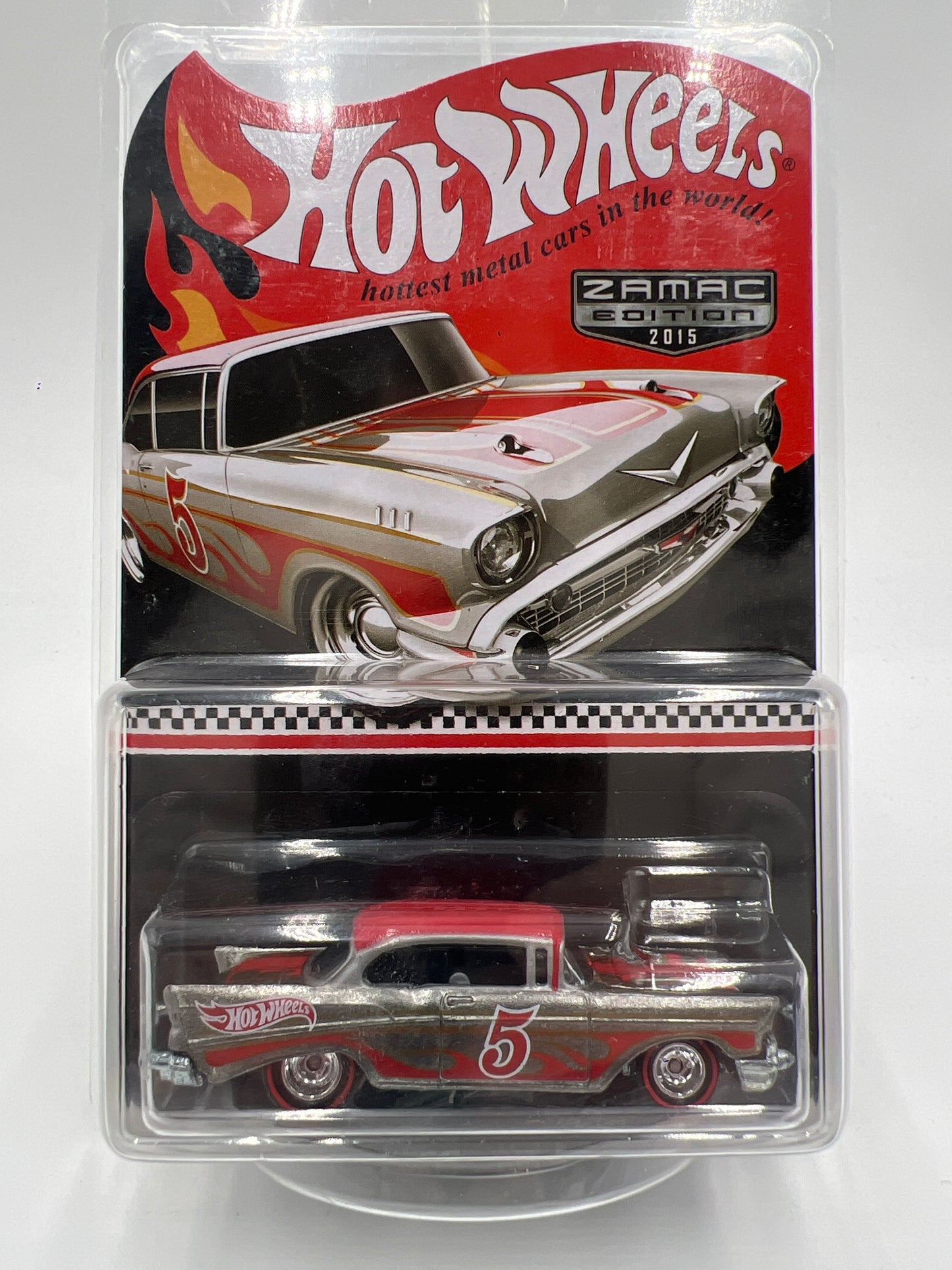 2015 Hot Wheels Zamac Edition Mail In #5 57 Chevy Bel Air W/Protector