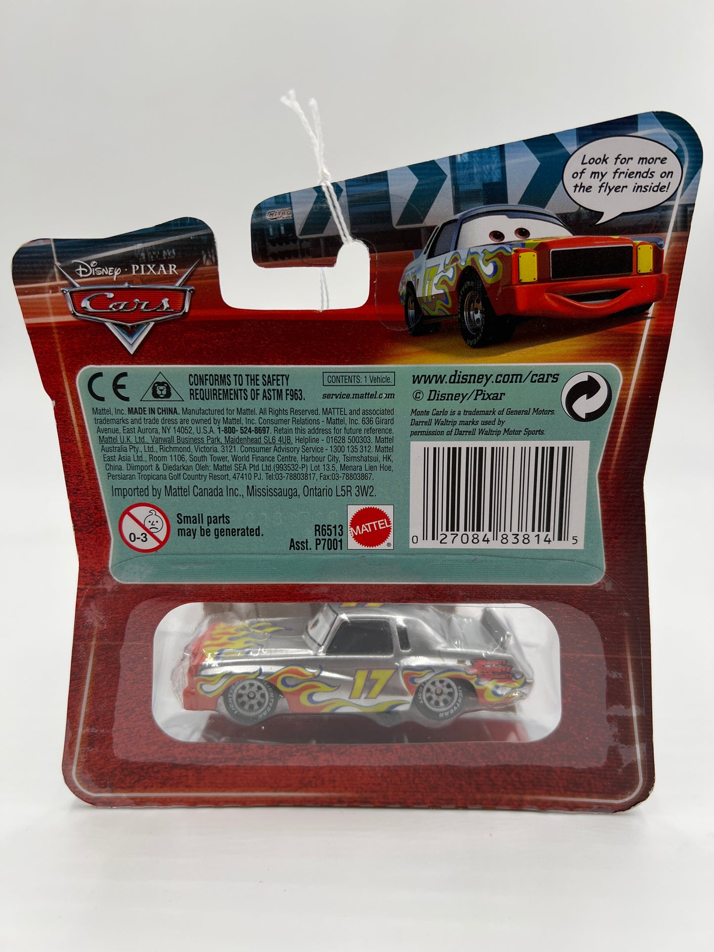 Disney Pixar Cars #114 Chase Darrell Cartrip Silver 142A