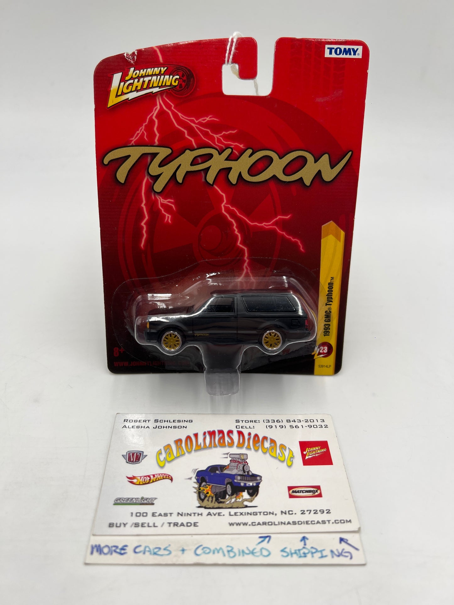 Johnny Lightning Tomy #23 1993 GMC Typhoon Black