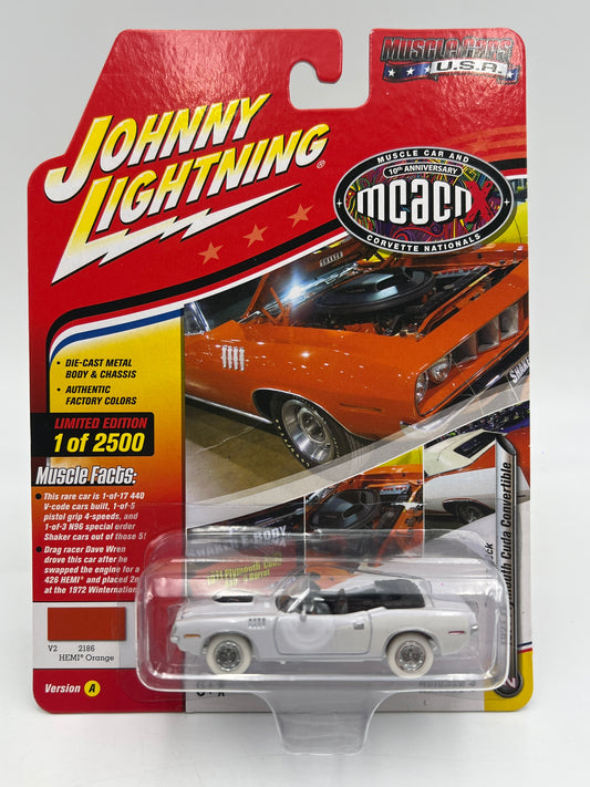 Johnny Lightning CHASE Muscle Cars USA MCACN 1971 Plymouth Cuda Convertible W/Protector VHTF