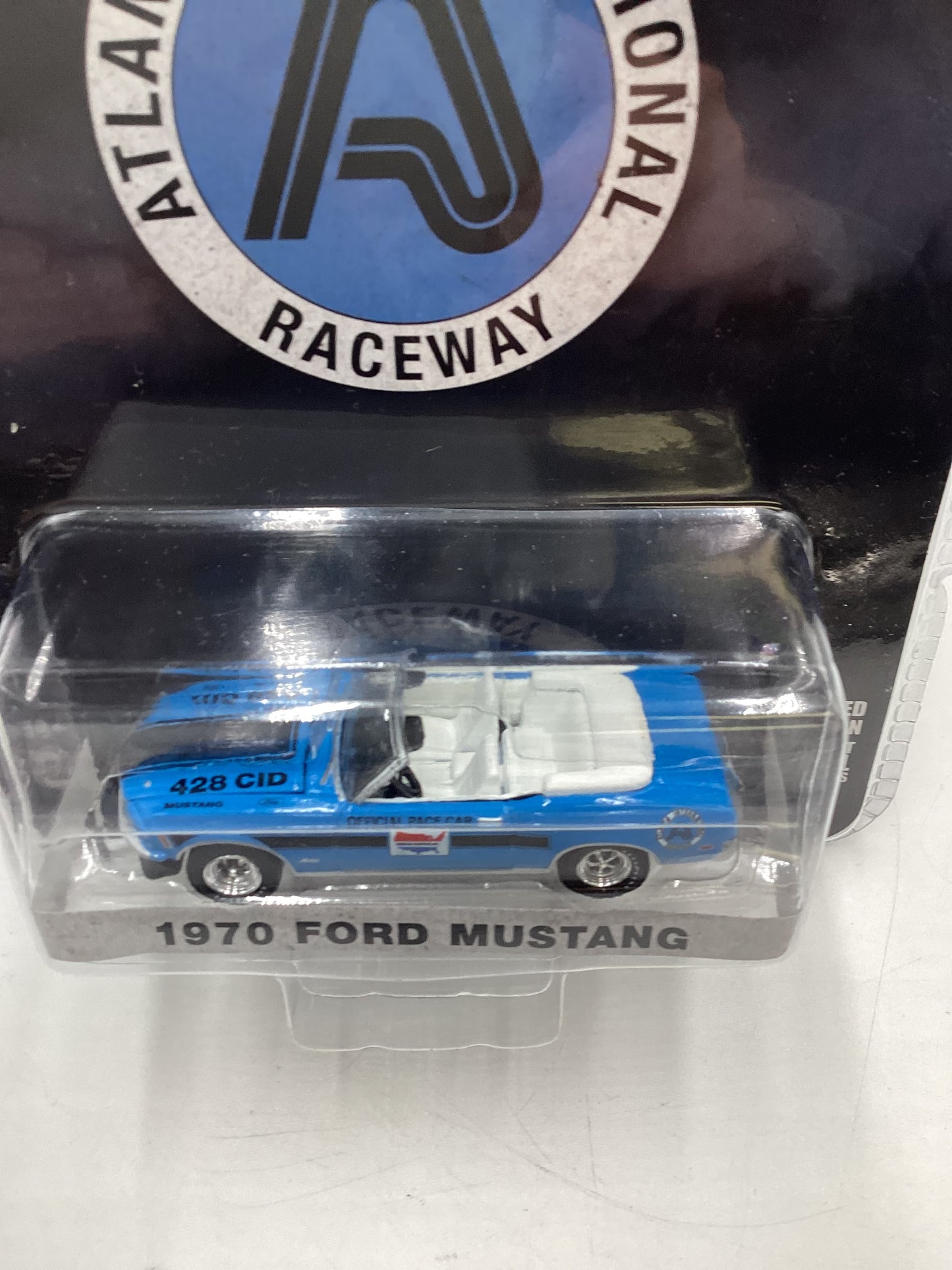 Greenlight GL Hobby Exclusive Atlanta International Raceway 1970 Ford Mustang Blue 180B