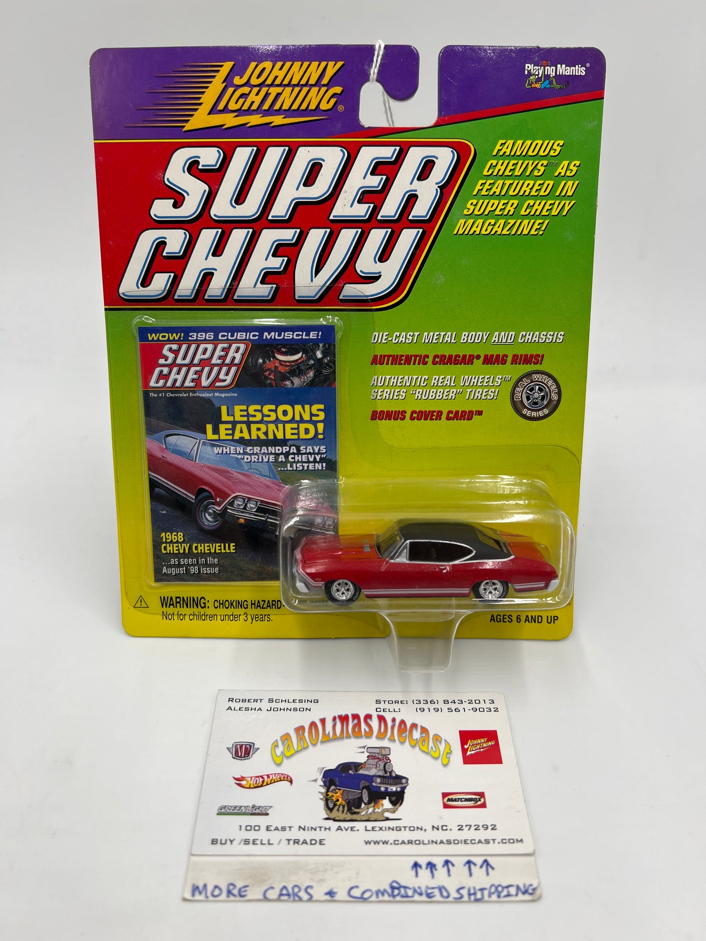 Johnny Lightning White Lightning Chase Super Chevy 1968 Chevy Chevelle Red