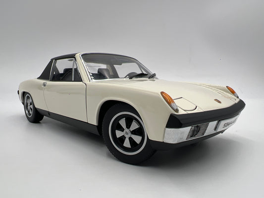 Rare AutoArt 1/18 Scale Porsche 914-6 Ivory White Loose VHTF Exceptional Detail