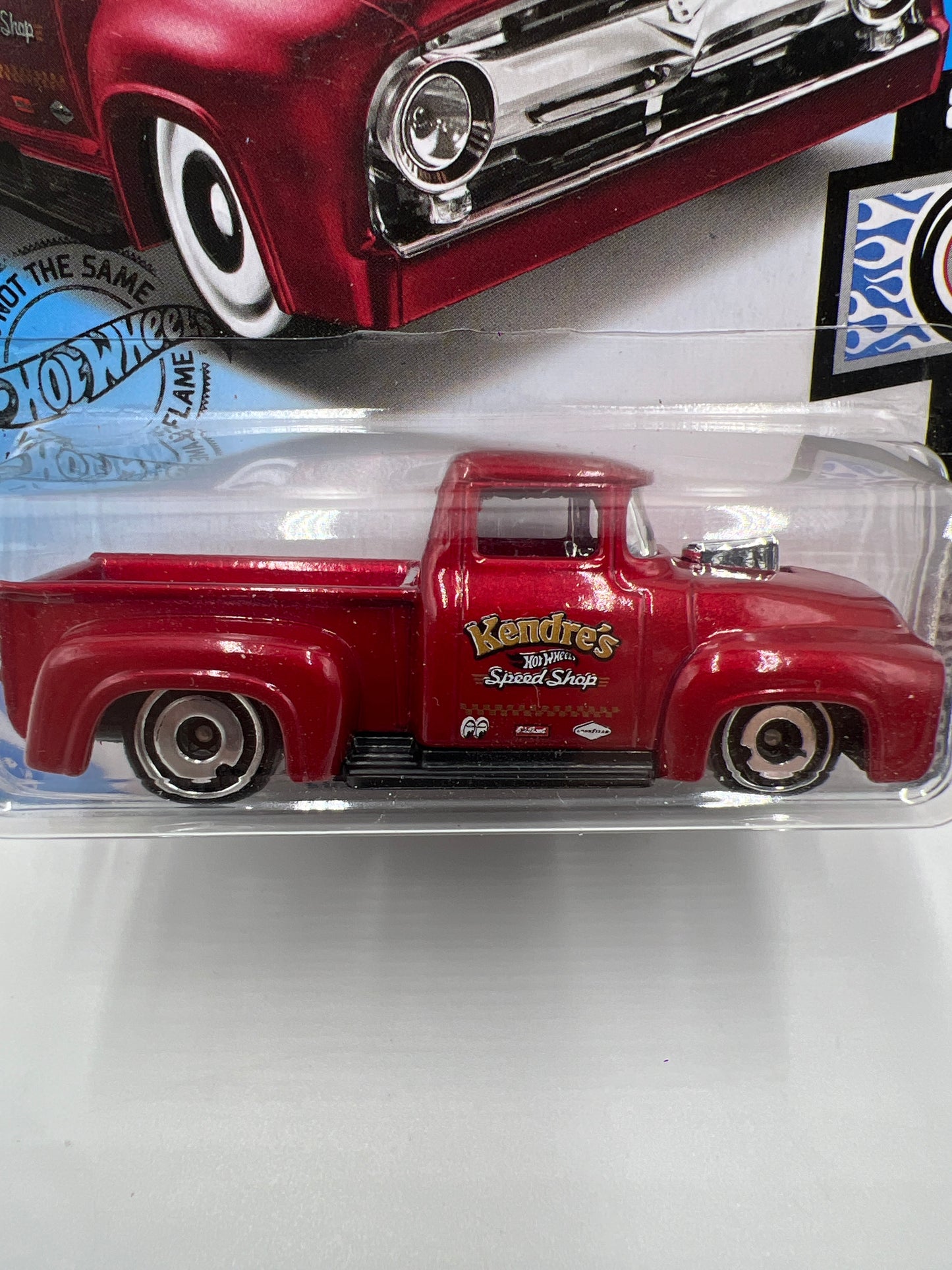 2019 Hot Wheels Kroger Exclusive Rod Squad #227 Custom 56 Ford Truck Red 240D