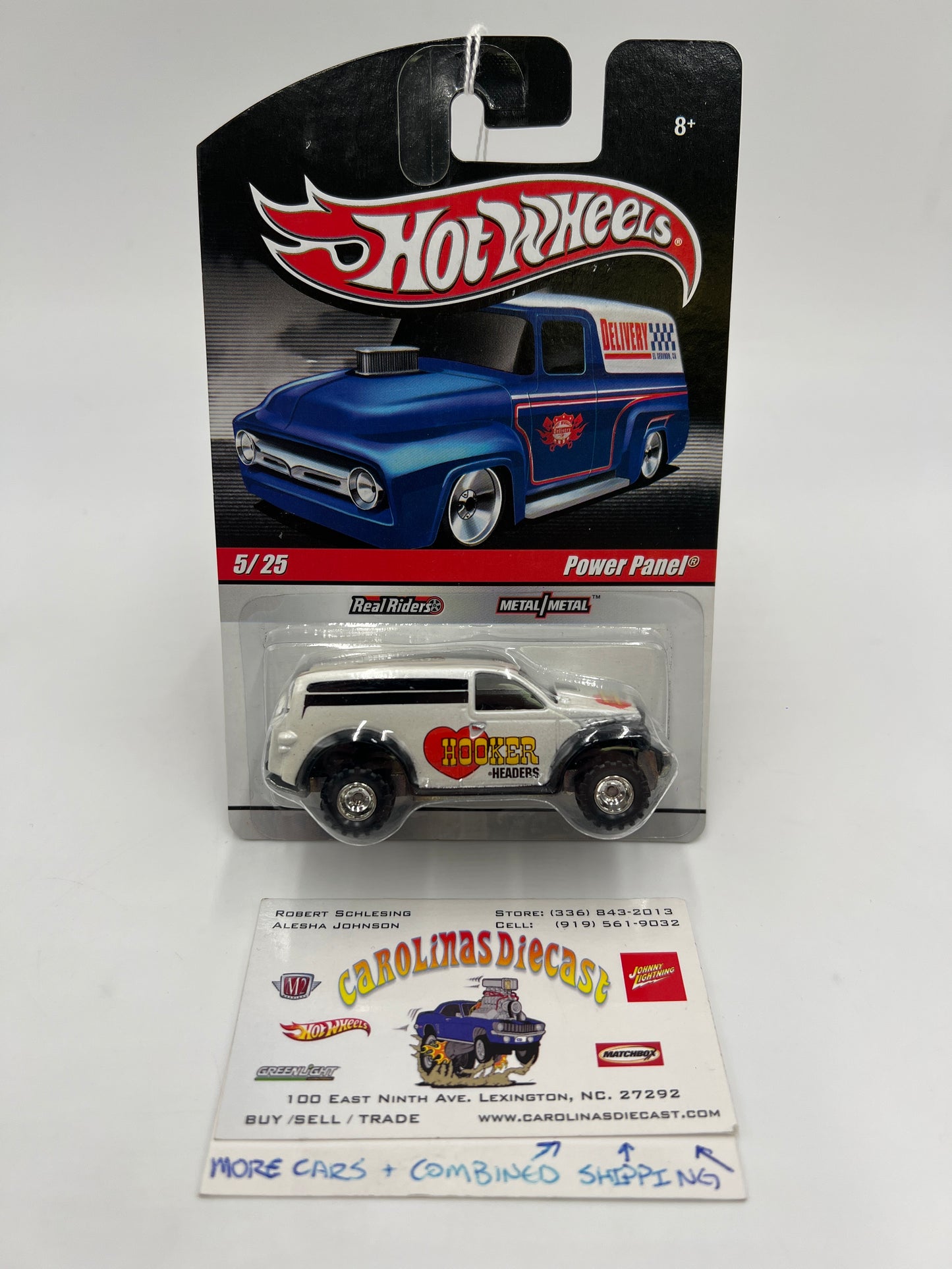 Hot Wheels Slick Rides #5 Power Panel Hooker Headers White 242H
