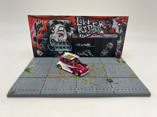 American Diorama 1:64 Mijo Exclusives LA Street Art Resin Diorama Lowrider Limited Edition W/Leaves (Car Not Included)
