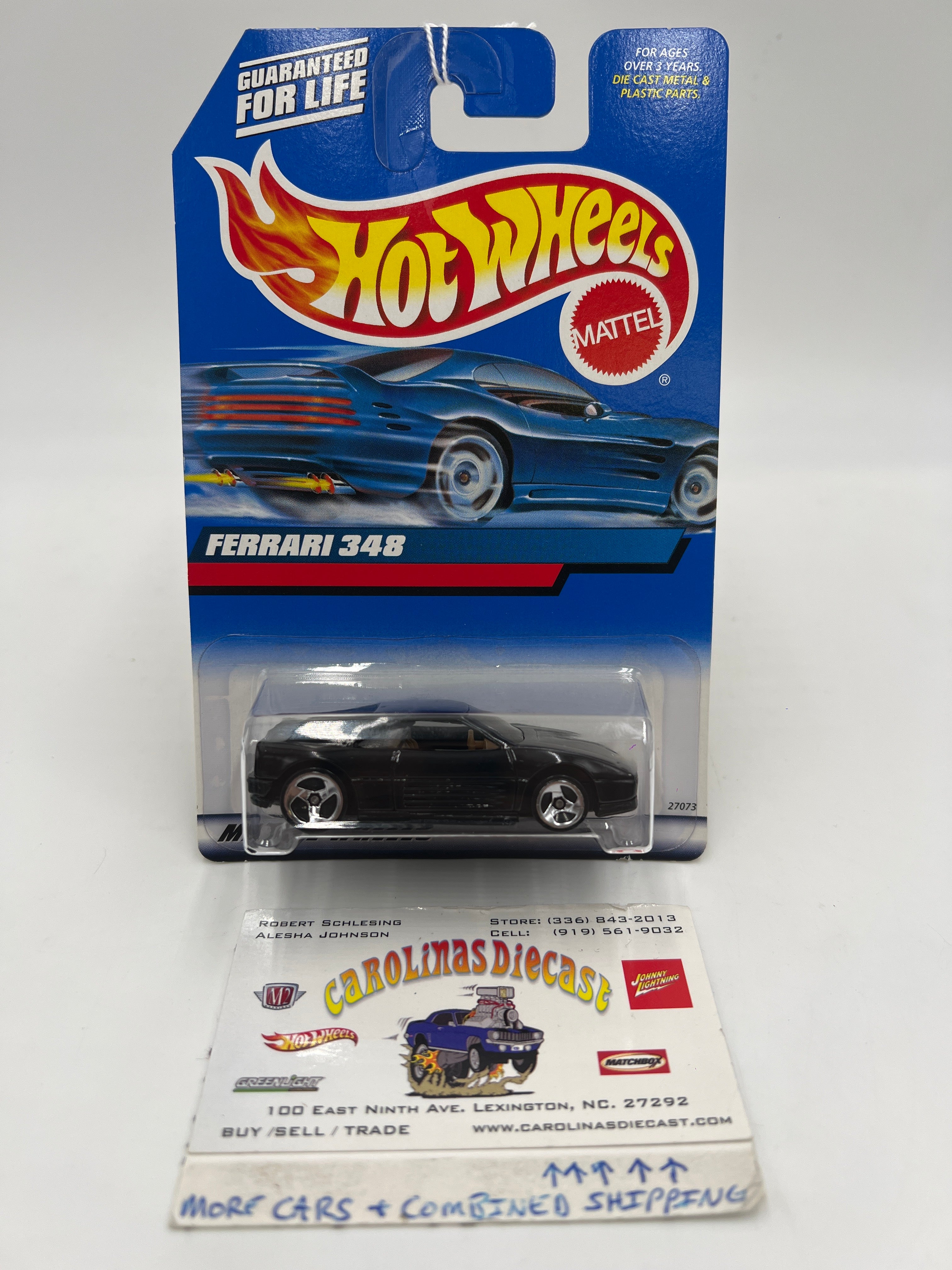 2000 Hot Wheels #106 Ferrari 348 Black 3SP Wheels – carolinasdiecast