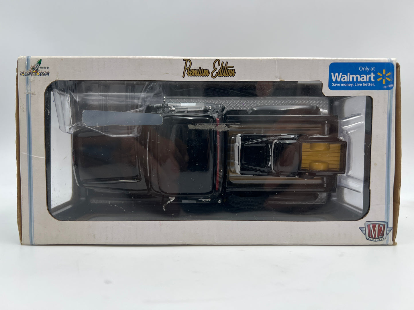 M2 Machines 1/24 S04 Walmart 2 Pack 1958 Chevrolet Apache Step Side Truck Black