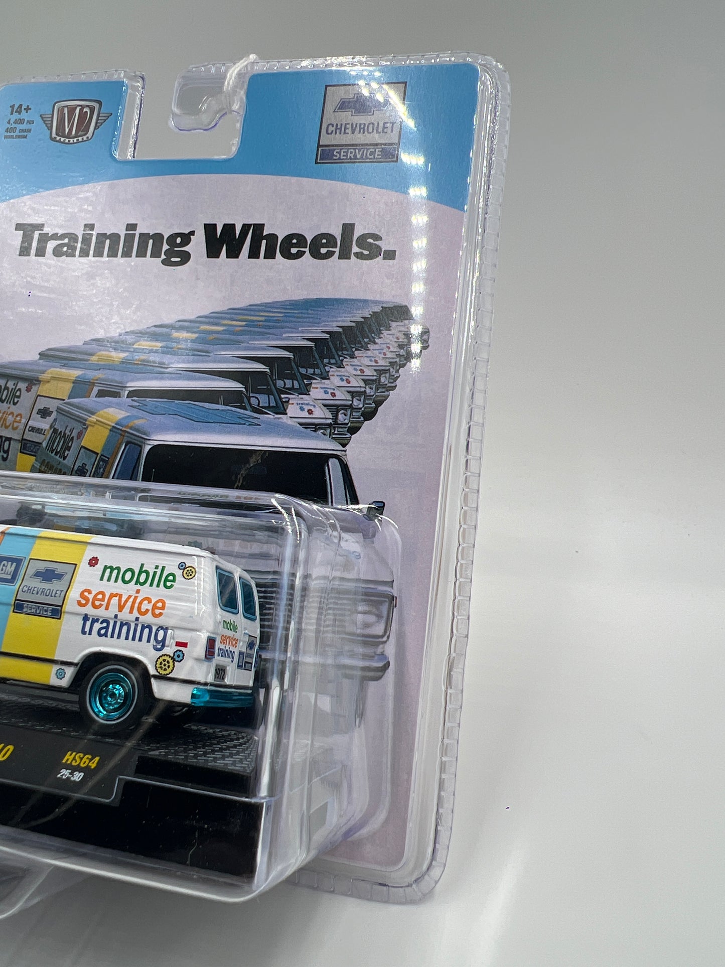 M2 Machines Hobby Exclusive CHASE Training Wheels 1972 Chevrolet Van G10 HS64