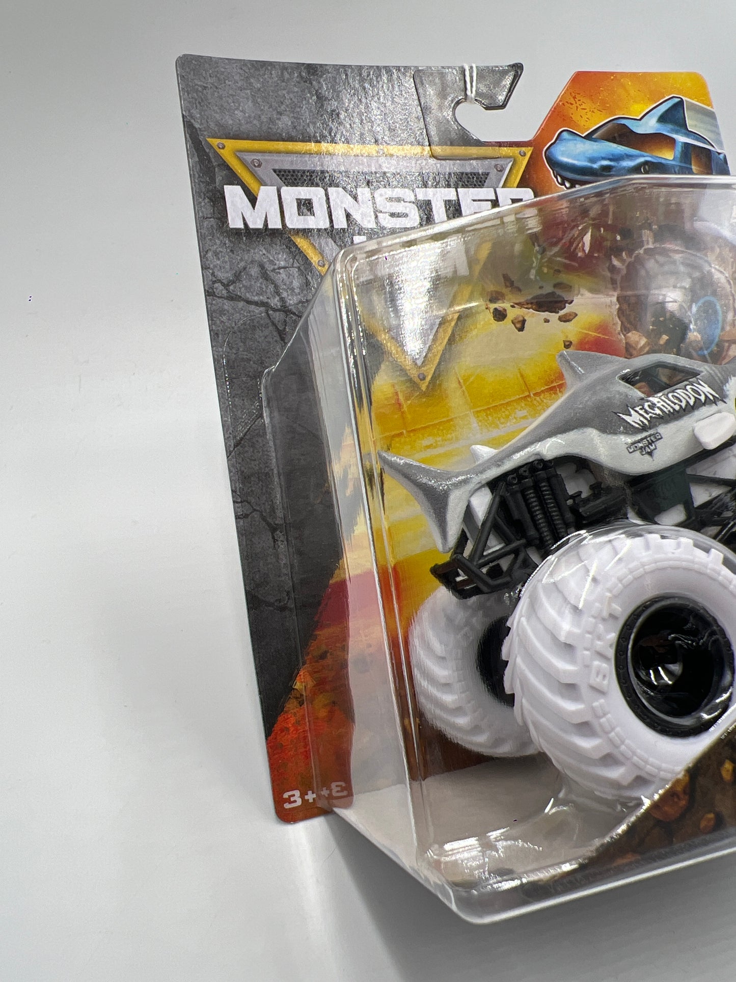 Monster Jam Series 1 Megalodon Gray W/White Tires 127A