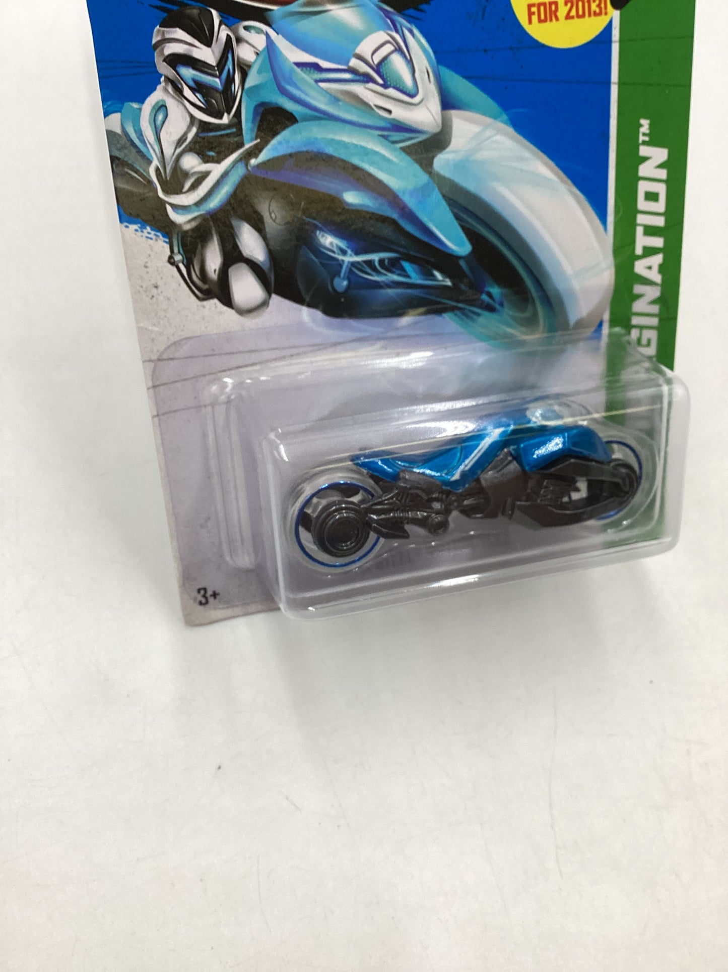 2013 Hot wheels #59 Max Steel Motorcycle Blue 113C