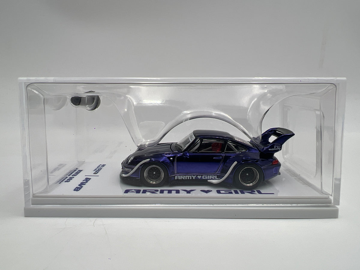 Almost Real Kaizo #29 CHASE Porsche RWB 993 Army Girl Purple Chrome