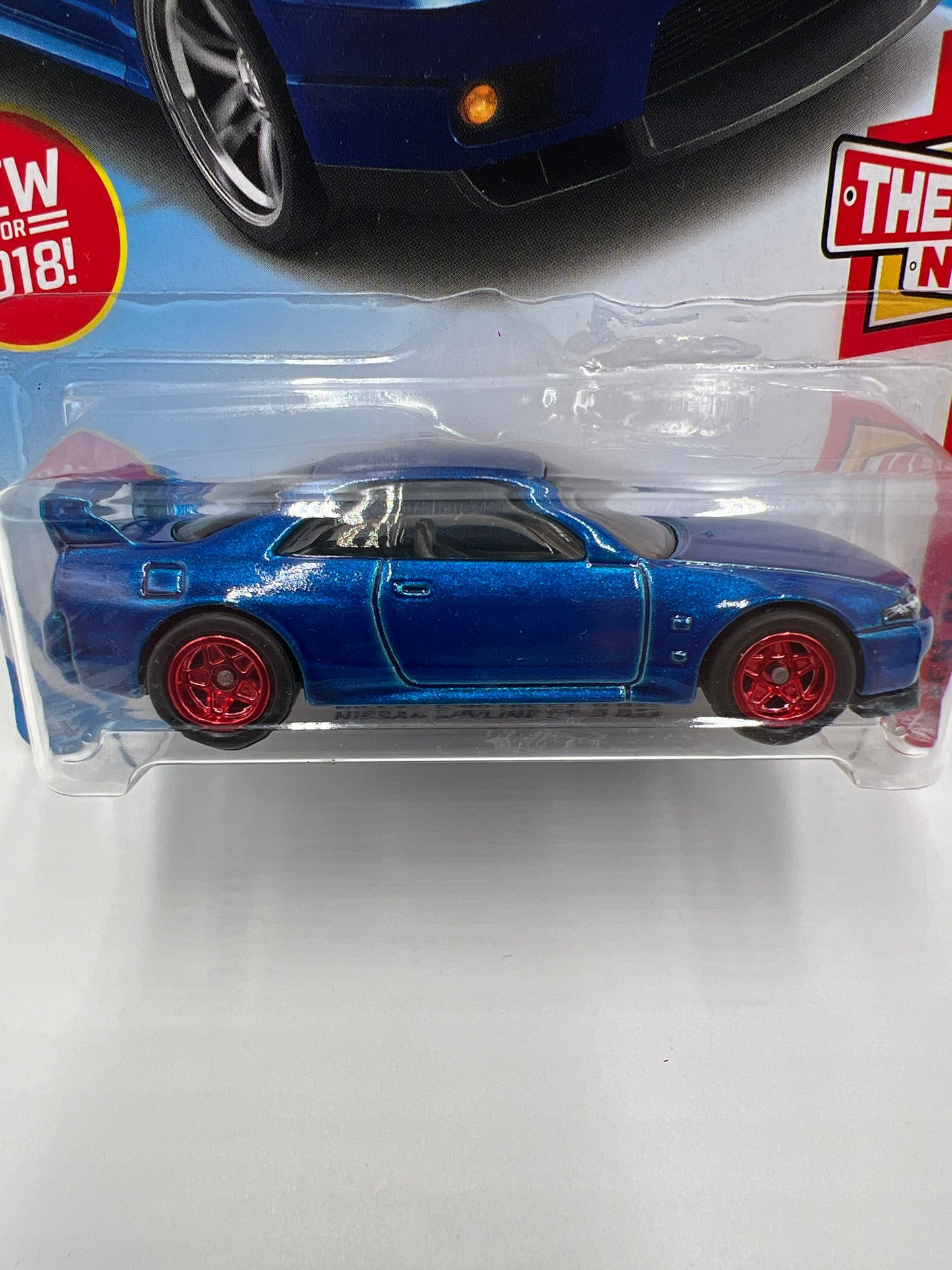 Hot Wheels Nissan Skyline GT-R R33 Blue Wheel Swap Custom On Card W/Protector SR