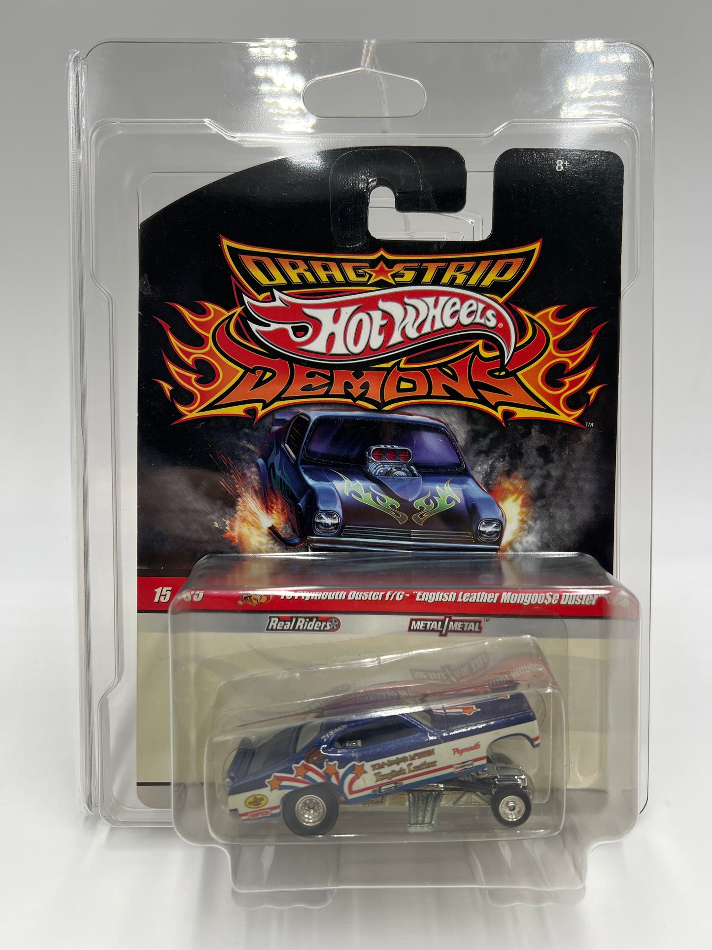Hot Wheels Drag Strip Demons #15 70 Plymouth Duster F/C English Leather Mongoose W/Protector