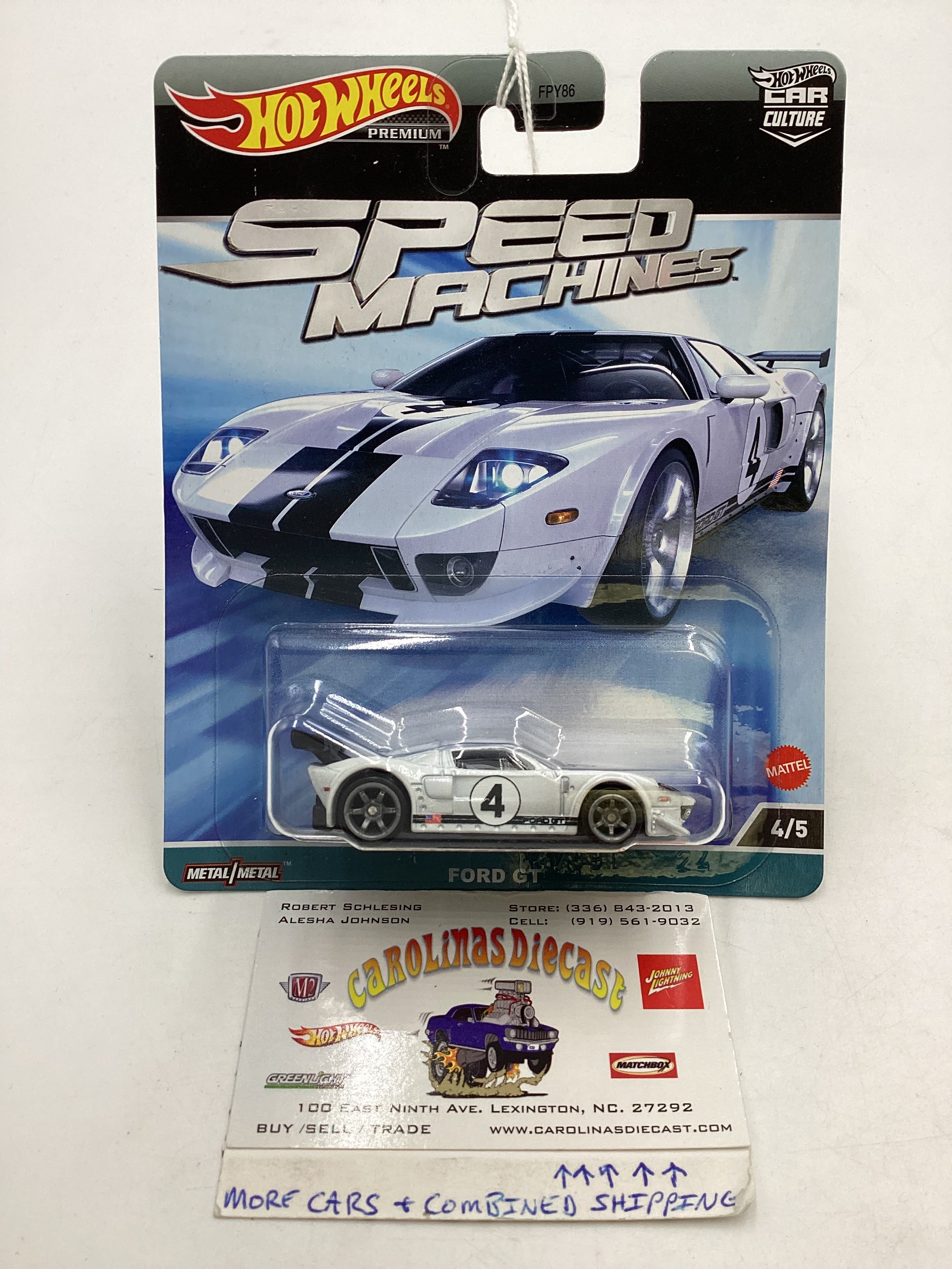 Hot wheels Speed Machines 4/5 Ford GT 253E – carolinasdiecast