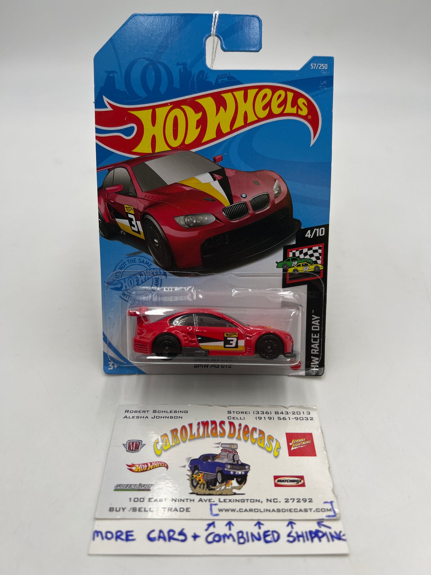 2021 Hot Wheels HW Race Day #57 BMW M3 GT2 Red 108H