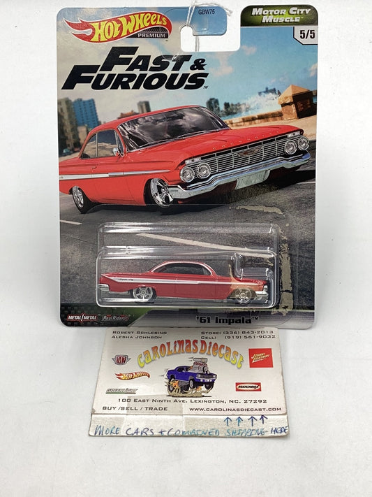 Hot wheels  fast and furious Motor City Muscle 61 Impala 5/5 246D