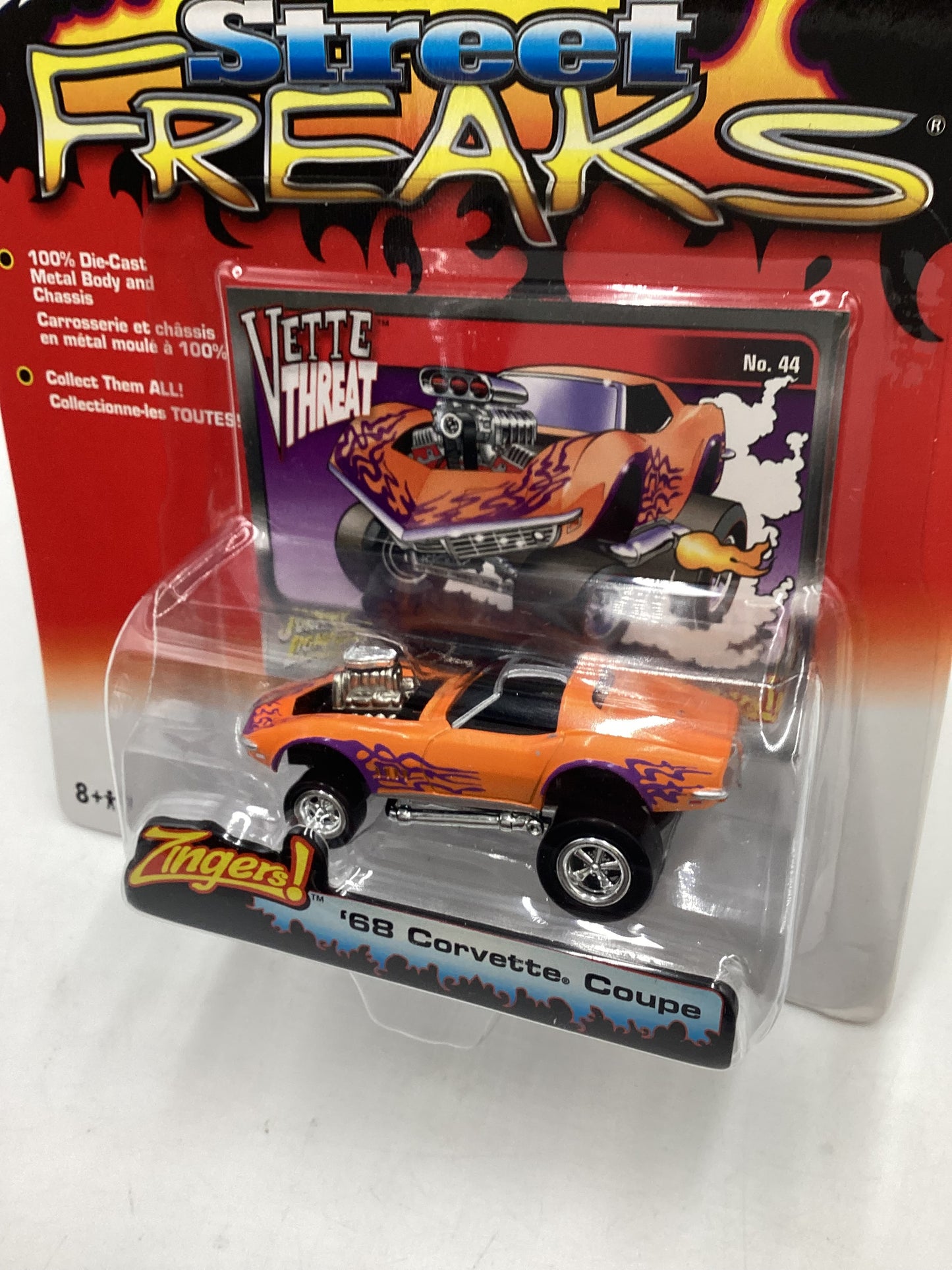 Johnny lightning Street freaks zingers #44 68 Corvette Coupe 190D