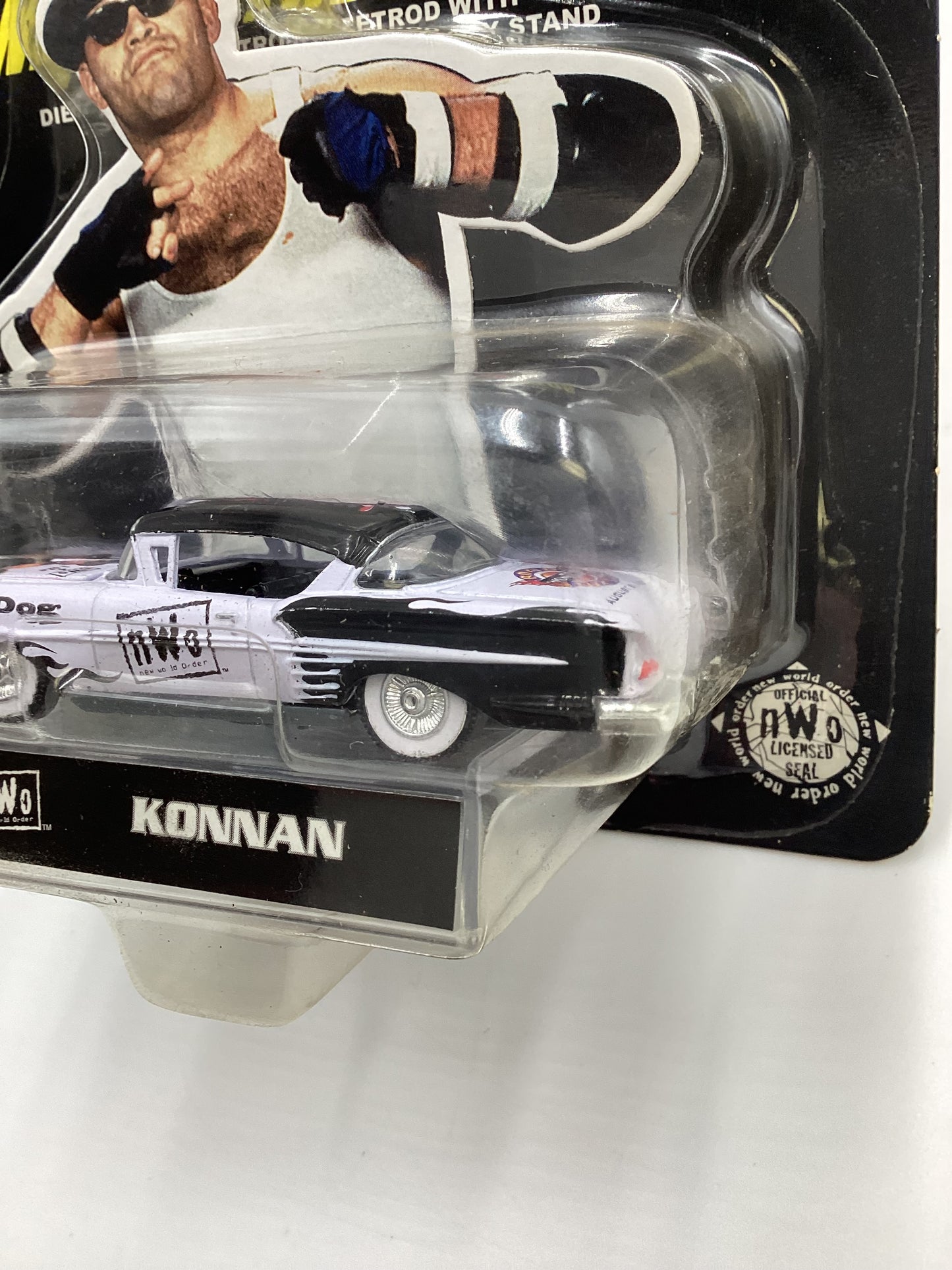 Racing Champions NWO Nitro Streetrods Konnan 58 Chevy Impala White/Black SR