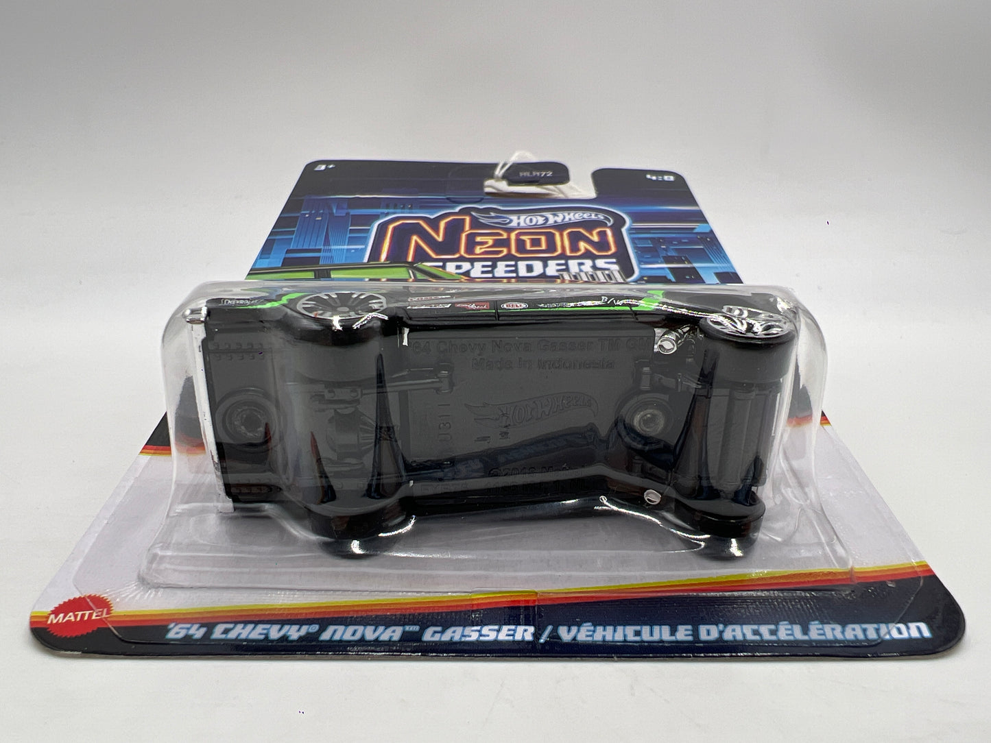 2026 Hot Wheels Neon Speeders #4 64 Chevy Nova Gasser Black 158E