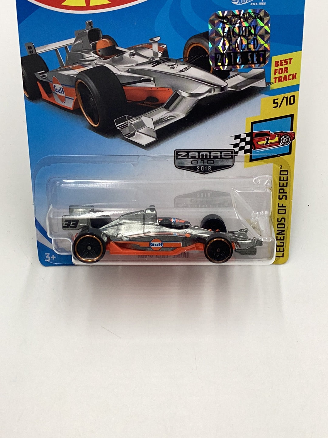 2018 Hot Wheels Factory Sealed Indy 500 Oval Walmart Exclusive #10