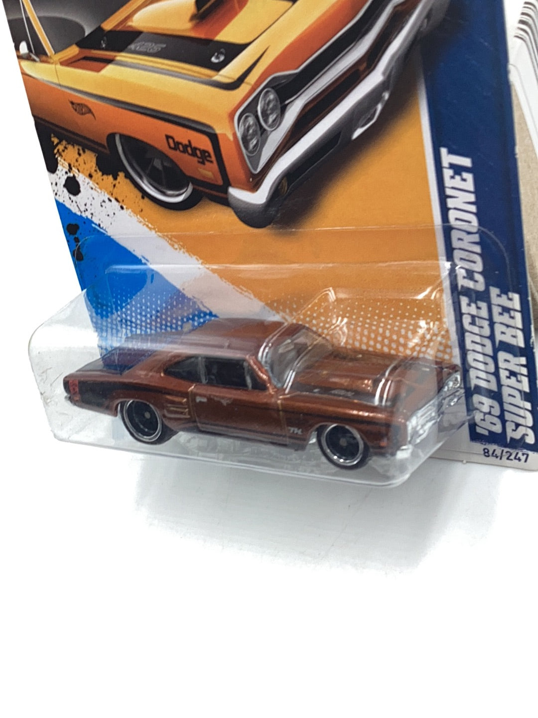 2012 hot wheels super treasure hunt #84 Dodge Coronet Super Bee W/Protector