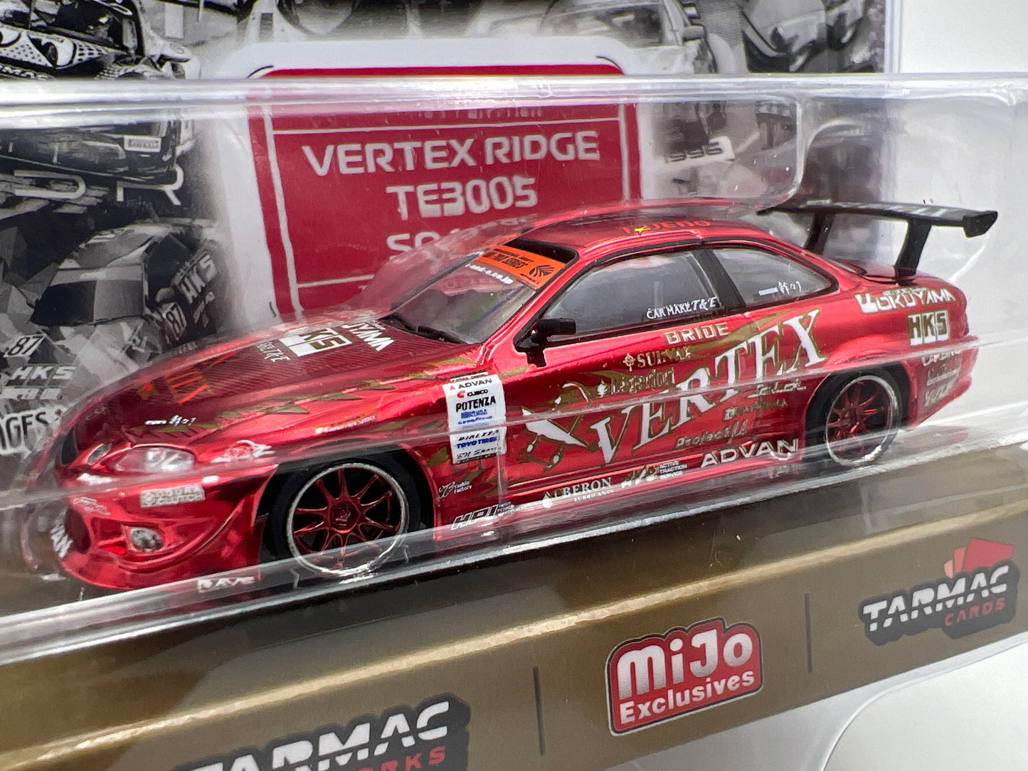Tarmac Works Mijo Exclusives #80 CHASE VERTEX Ridge TE3005 Soarer W/Trading Cards