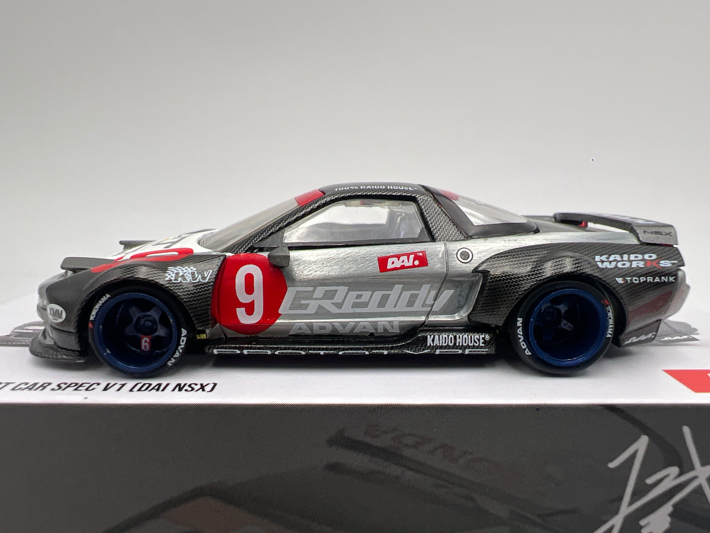 Mini GT Kaido House #190 CHASE Honda NSX Kaido Test Car Spec V1 DAI NSX GReddy