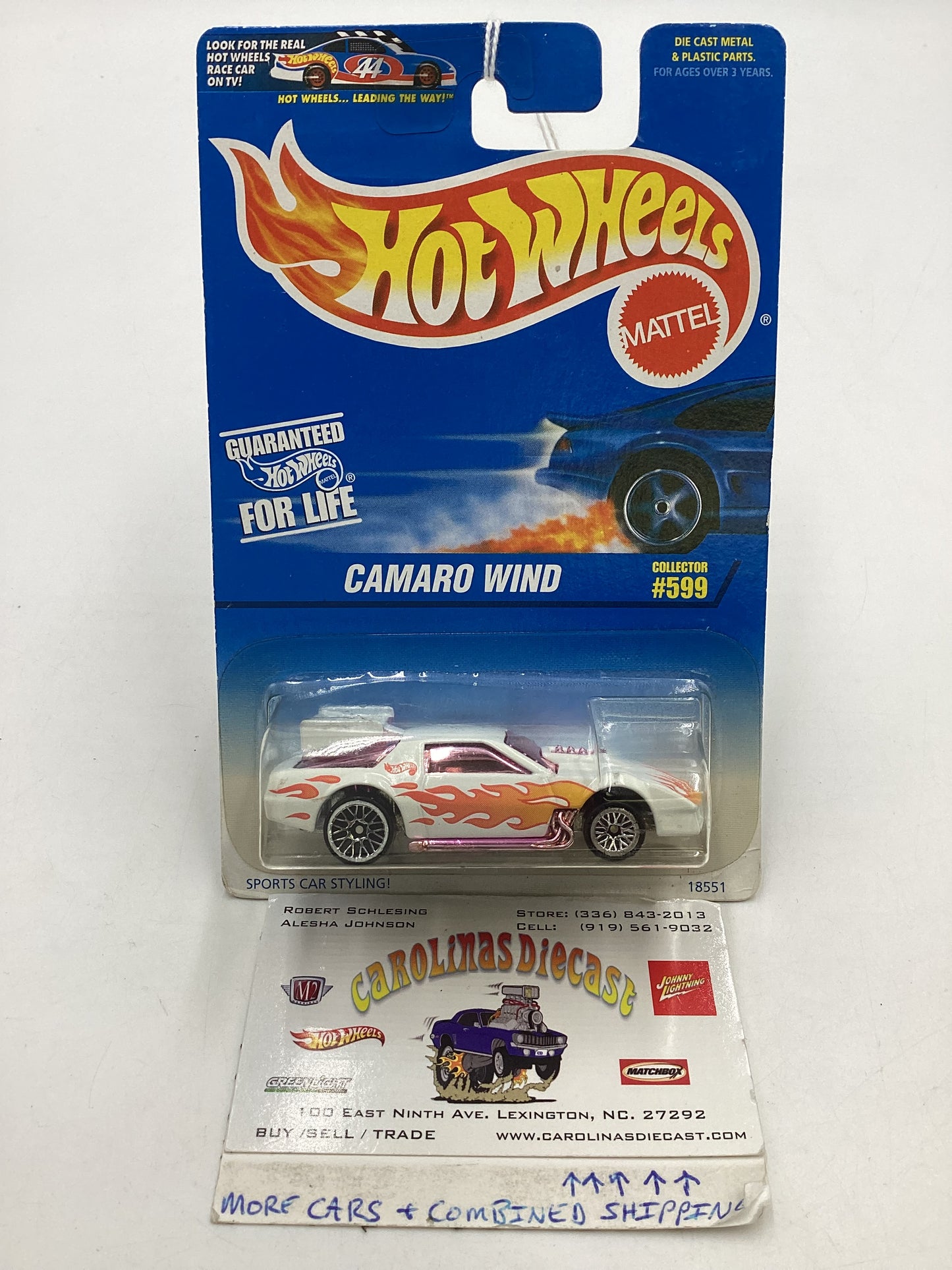 1997 Hot Wheels #599 Camaro Wind 13B