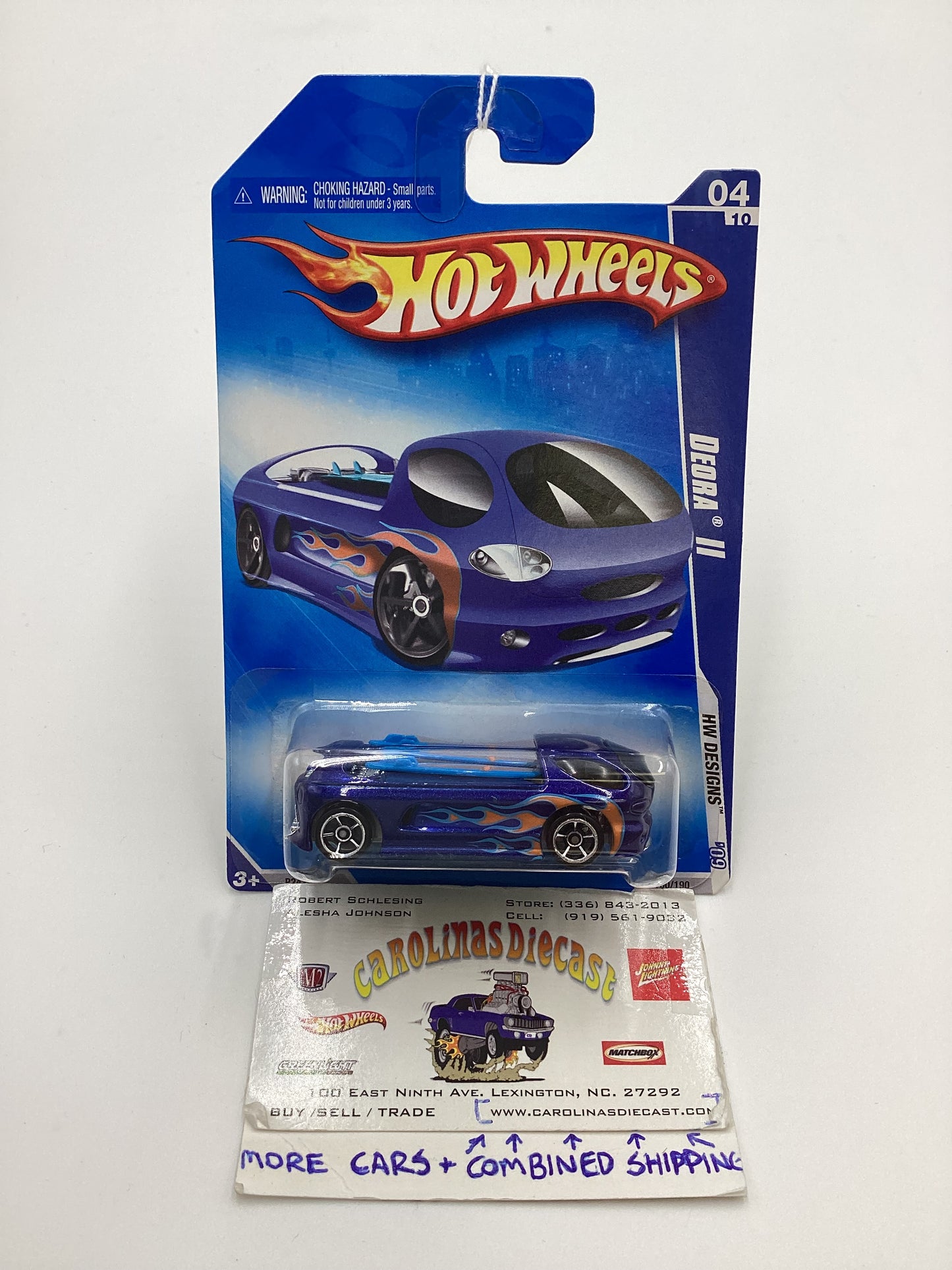 2009 Hot Wheels #100 Deora II Blue 113A