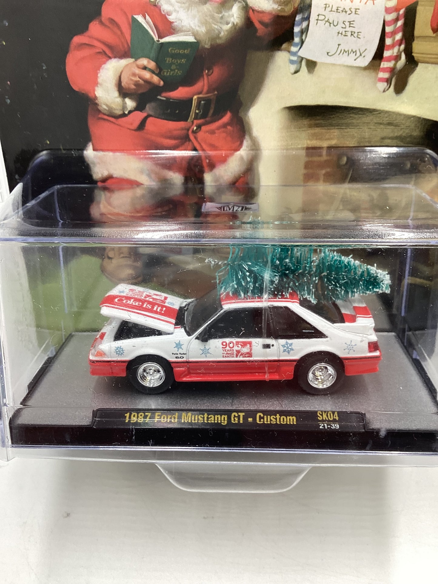 M2 Machines Coca Cola 1987 Ford Mustang GT Custom Red/White SK04 204C