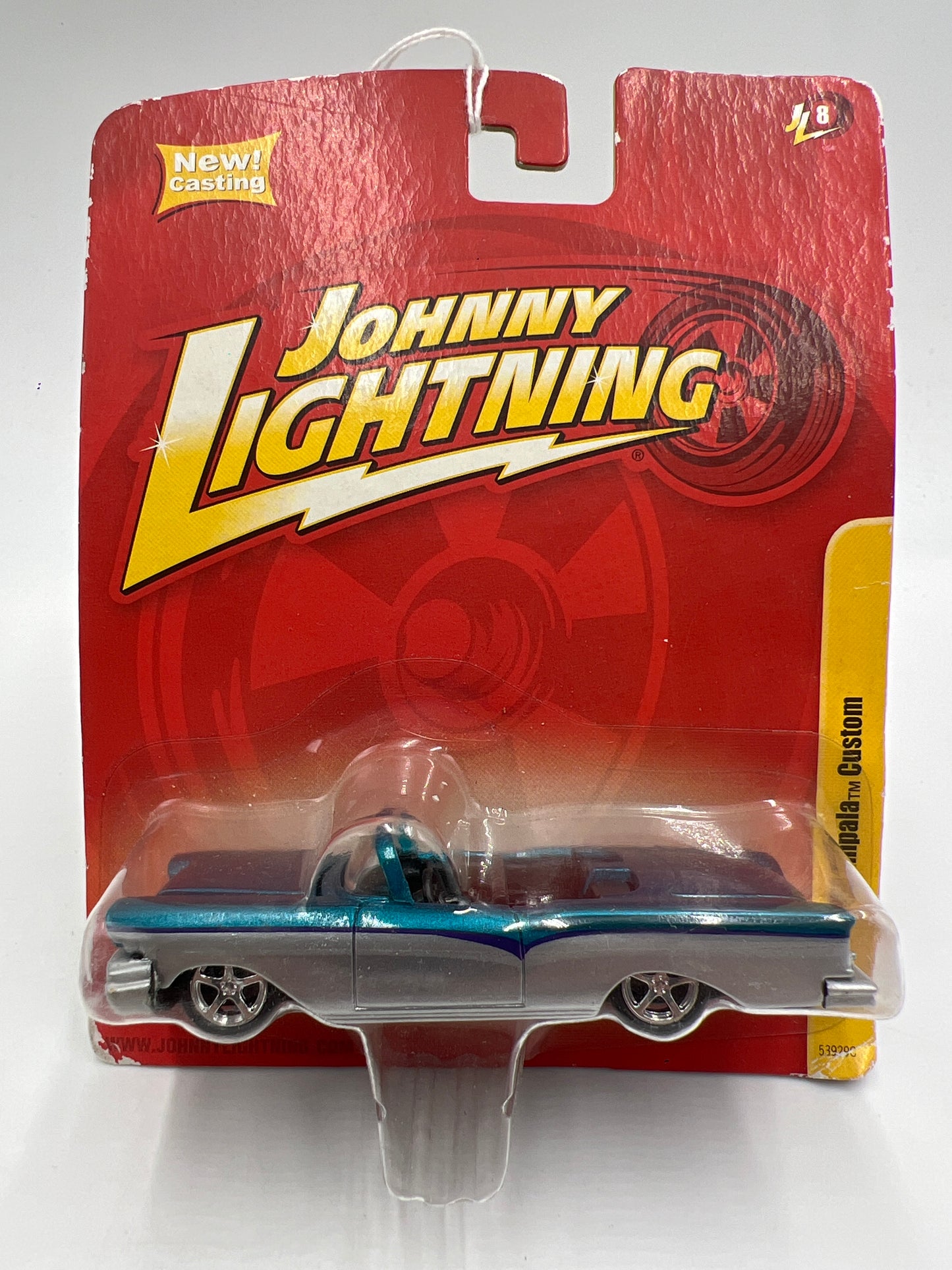 Johnny Lightning Small Card 1958 Impala Custom Blue/Silver 217G