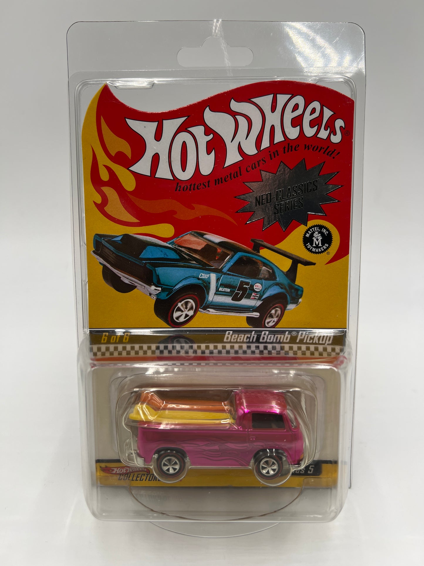 Hot Wheels RLC Neo-Classics Series 5 #6 10347/11000 Beach Bomb Pickup Pink W/Protector