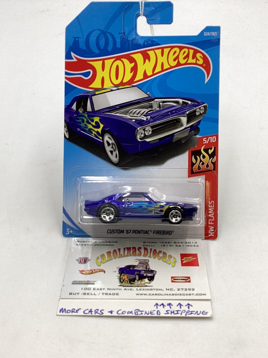 2018 Hot Wheels #324 Custom 67 Pontiac Firebird international card 37D